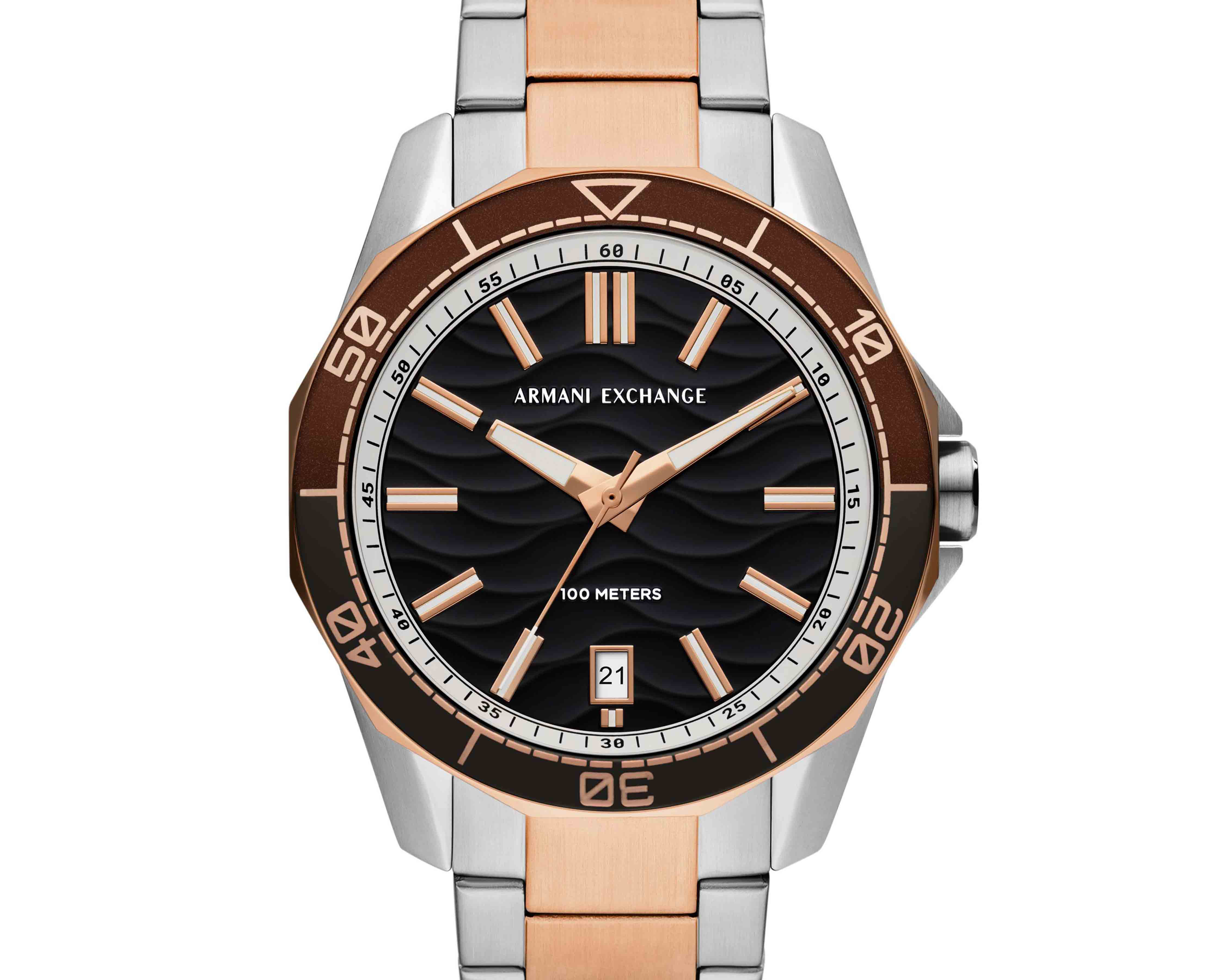 Foto 5 pulgar | Foto 4 | Reloj Armani Exchange AX1962 Oro Rosa/Plateado