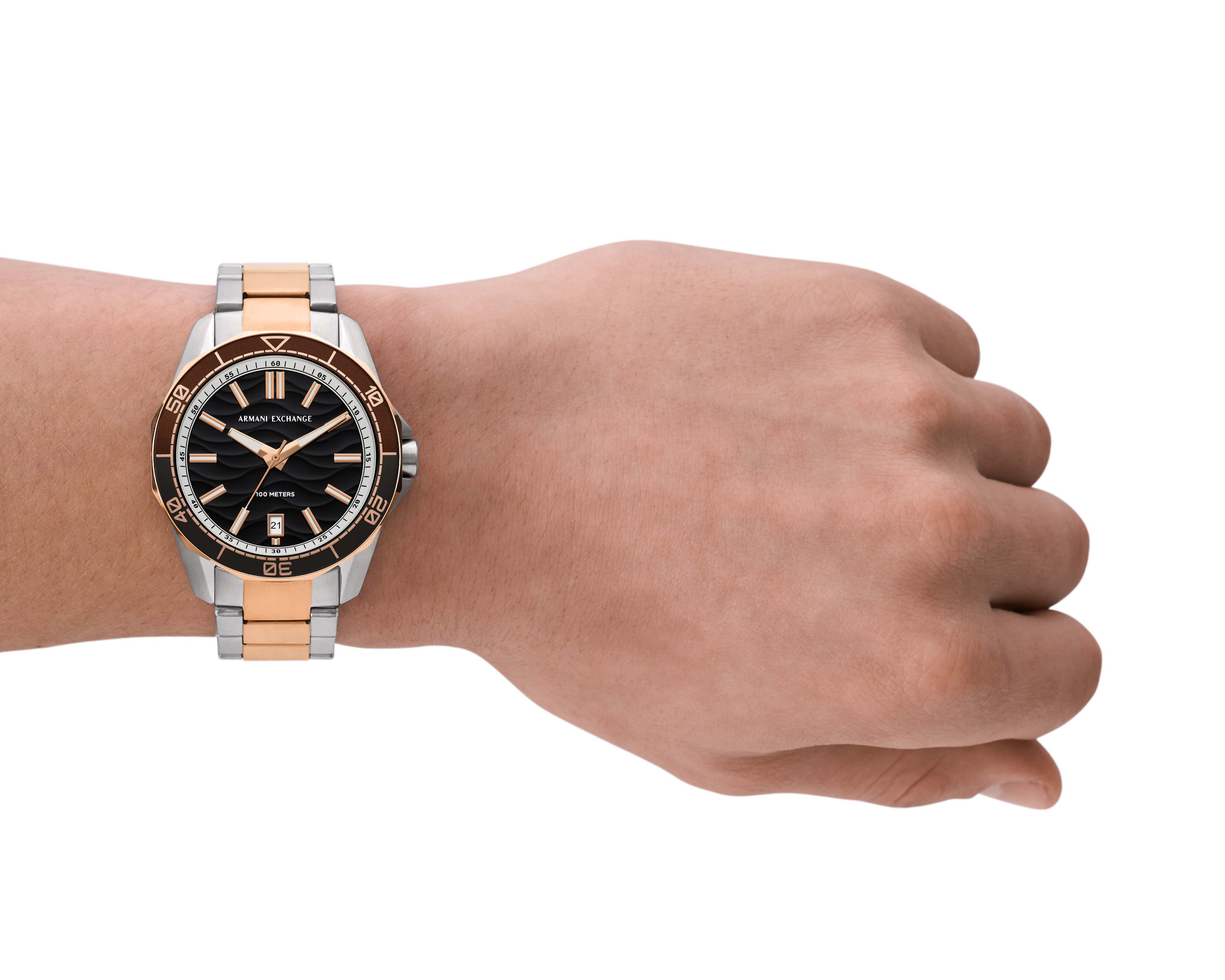 Foto 6 pulgar | Foto 5 | Reloj Armani Exchange AX1962 Oro Rosa/Plateado