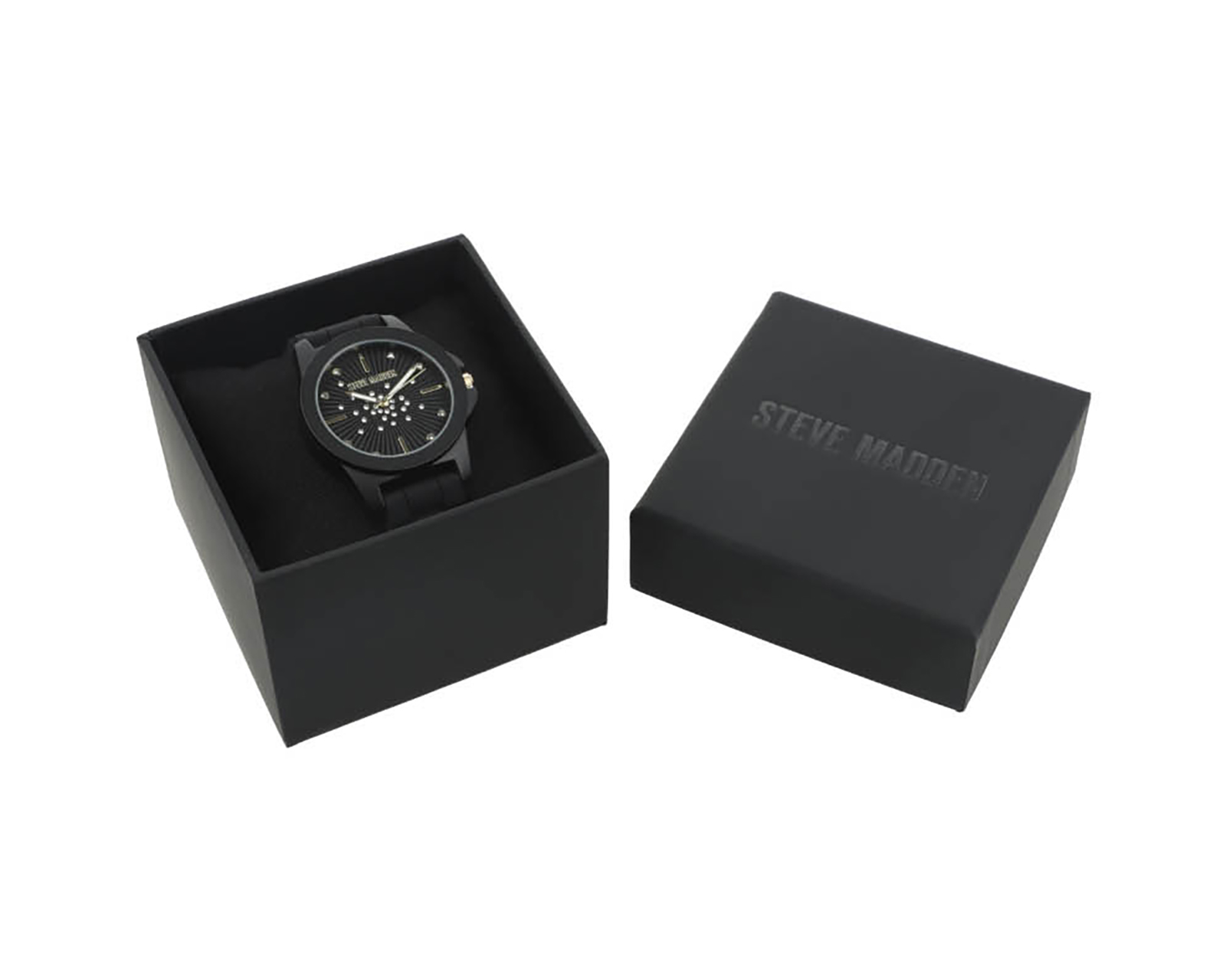 Foto 5 pulgar | Foto 4 | Reloj Steve Madden para Hombre SM8120BKBK Negro
