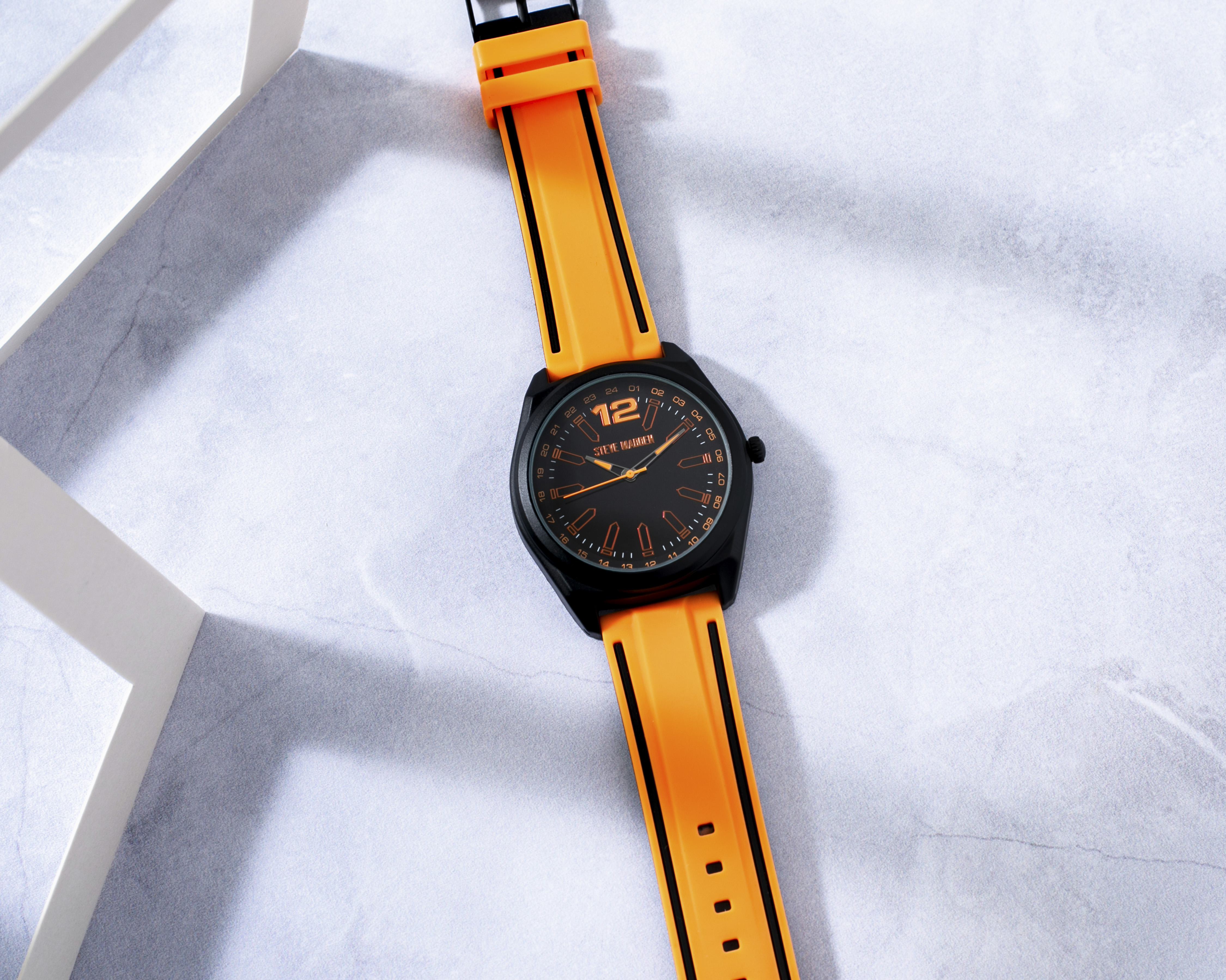 Foto 5 | Foto 5 | Reloj para Hombre Steve Madden SM9119ORBK Naranja