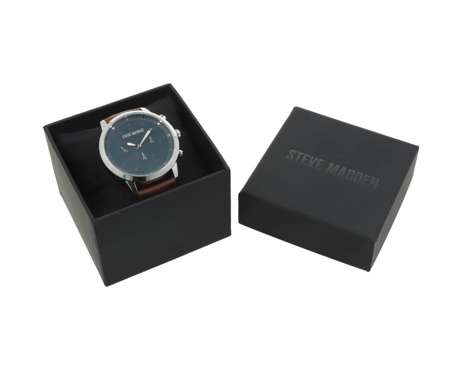 Foto 4 | Foto 4 | Reloj para Hombre Steve Madden SM9116NVSV Café