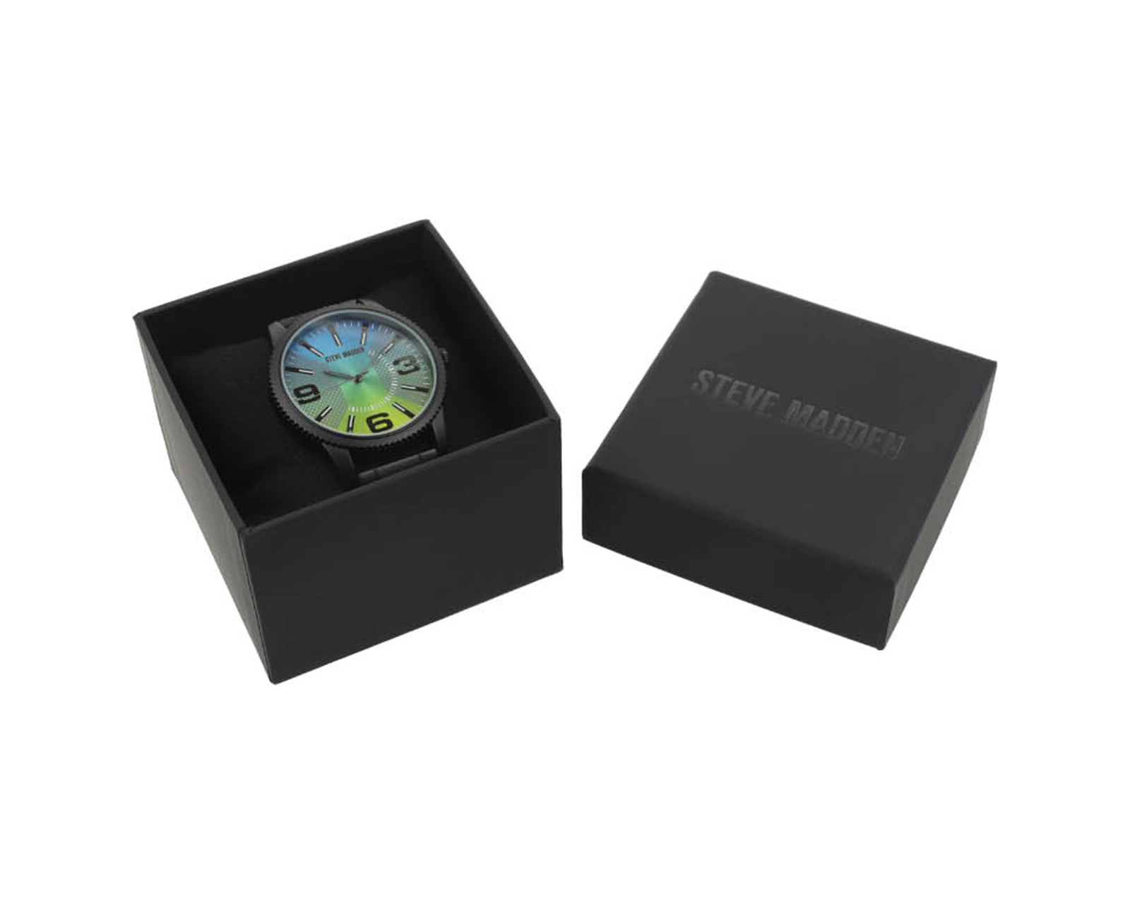 Foto 4 | Foto 4 | Reloj para Hombre Steve Madden SM9104BLBK Negro