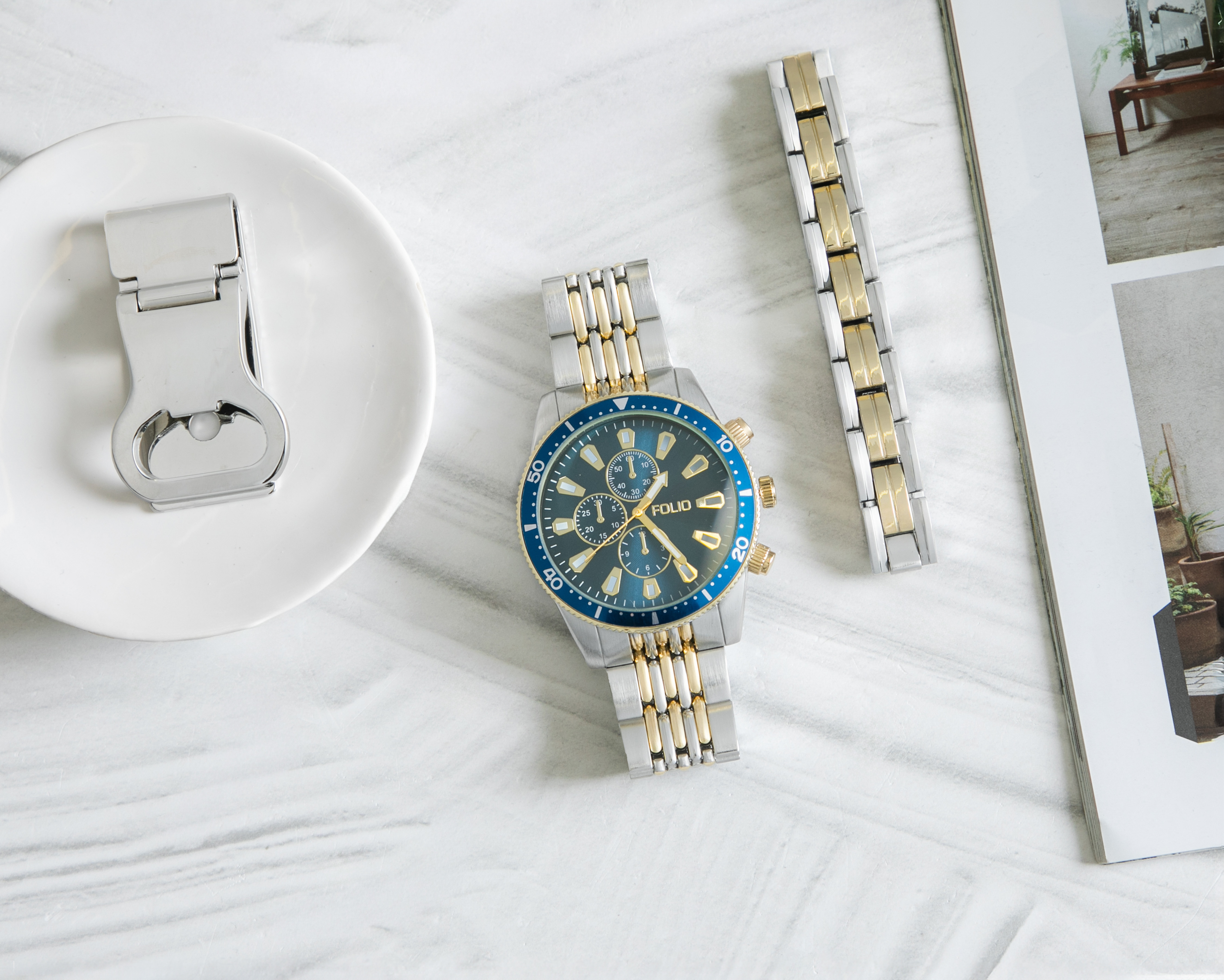 Foto 7 | Foto 7 | Reloj para Hombre Folio FMDFL6050 con 2 Accesorios