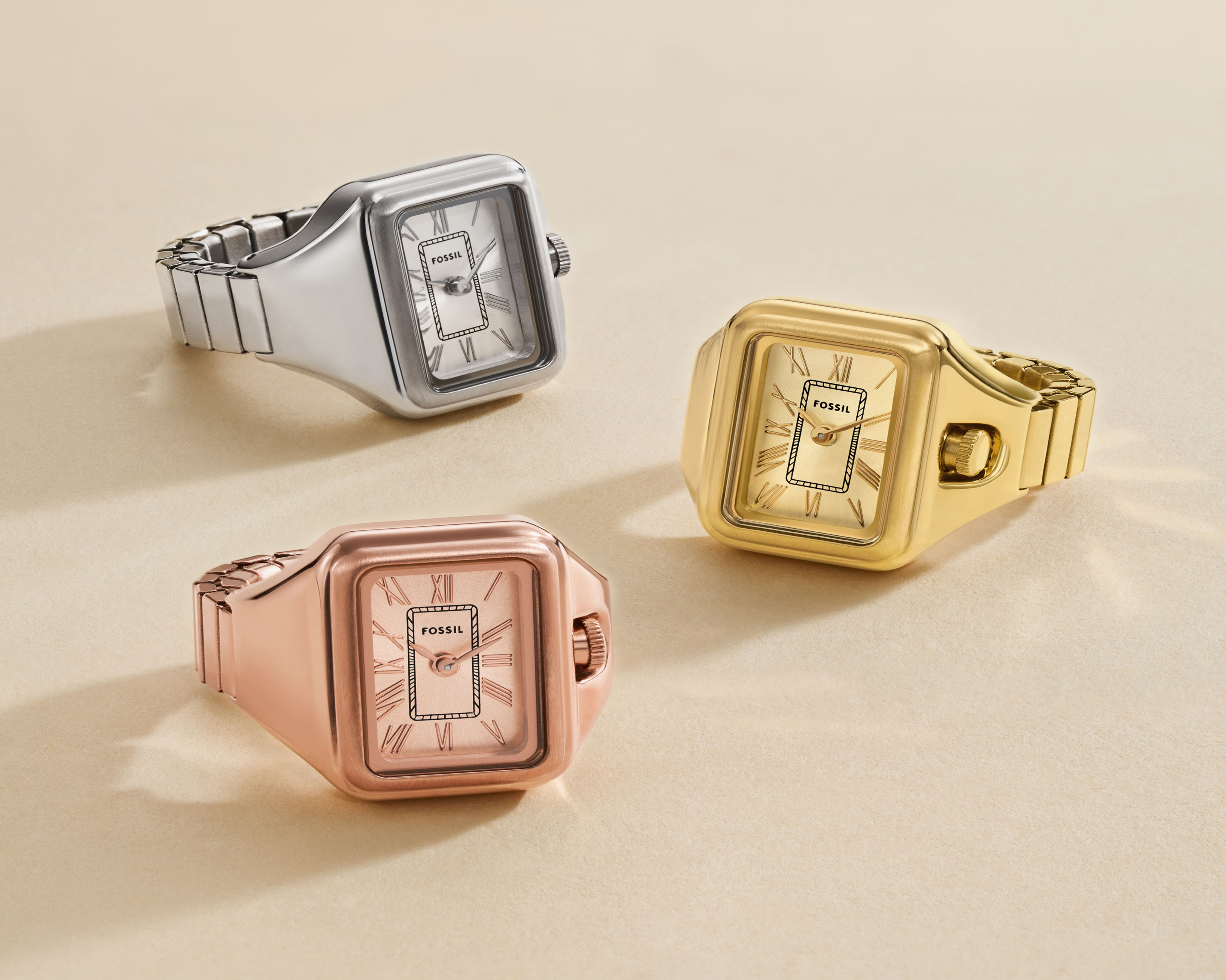 Foto 5 pulgar | Foto 4 | Anillo de Reloj para Mujer Fossil ES5345 Oro Rosa
