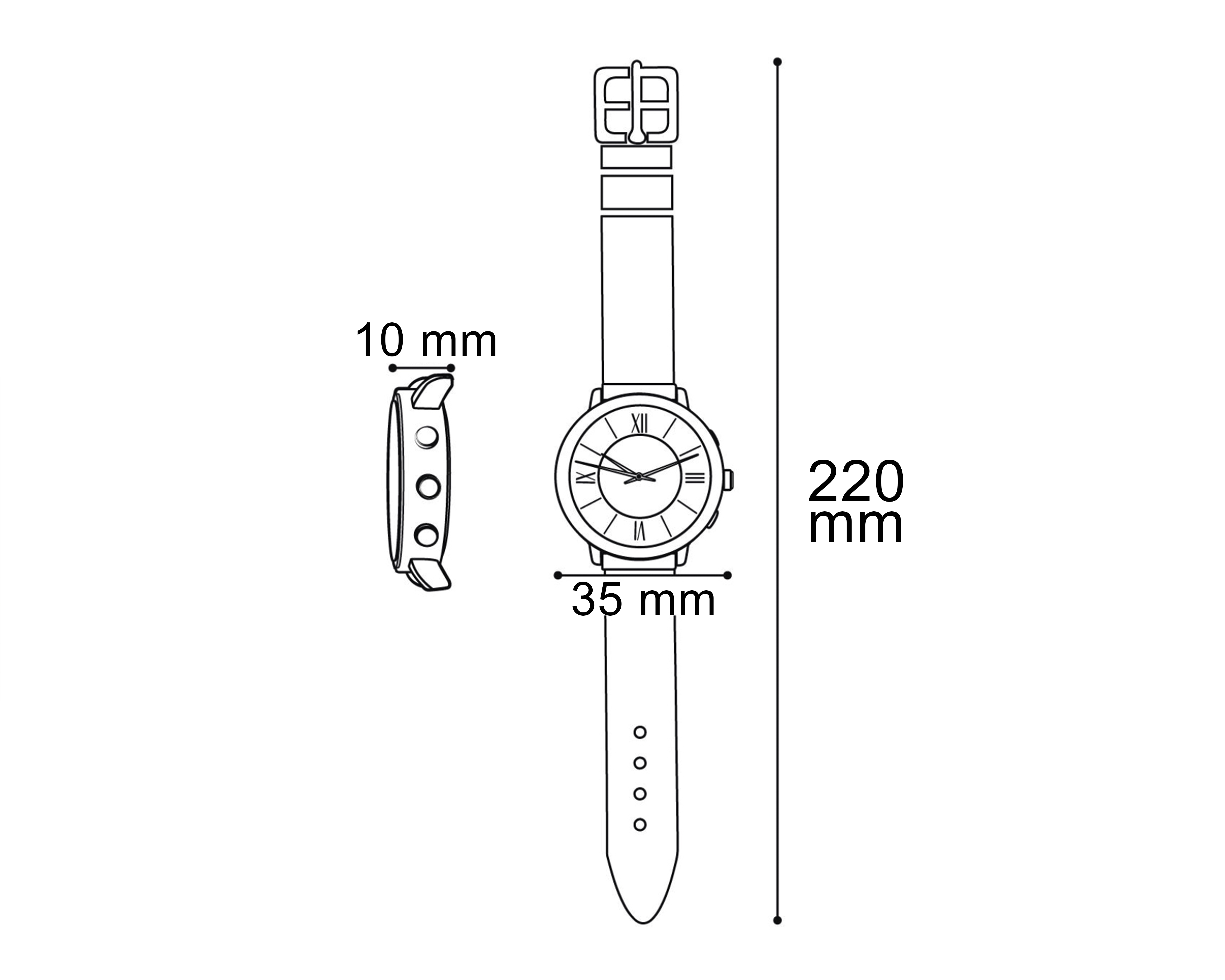 Foto 9 | Foto 9 | Reloj para Mujer Strona STN-21102 con 4 Accesorios