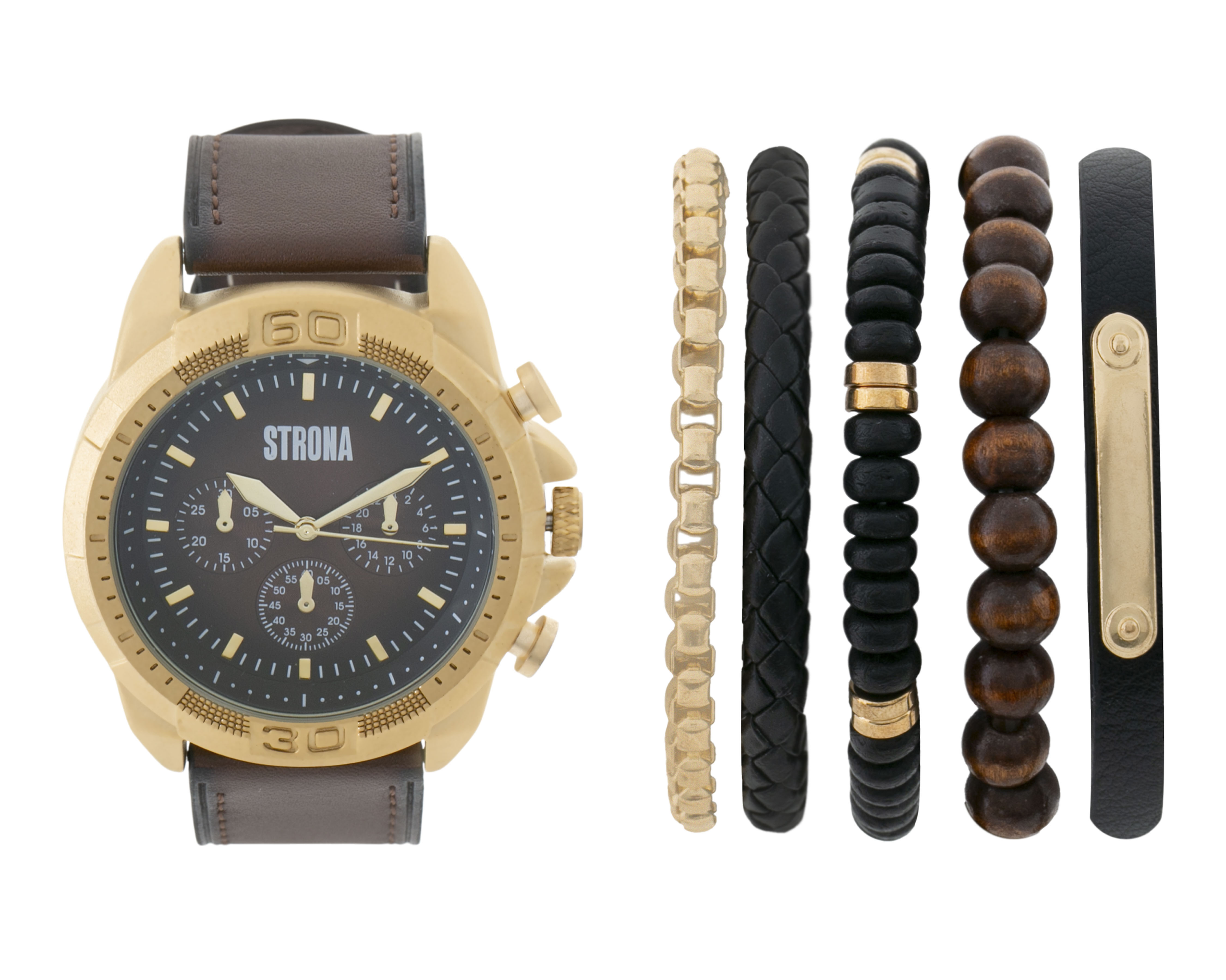 Reloj para Hombre Strona STN-23103-24 con 5 accesorios