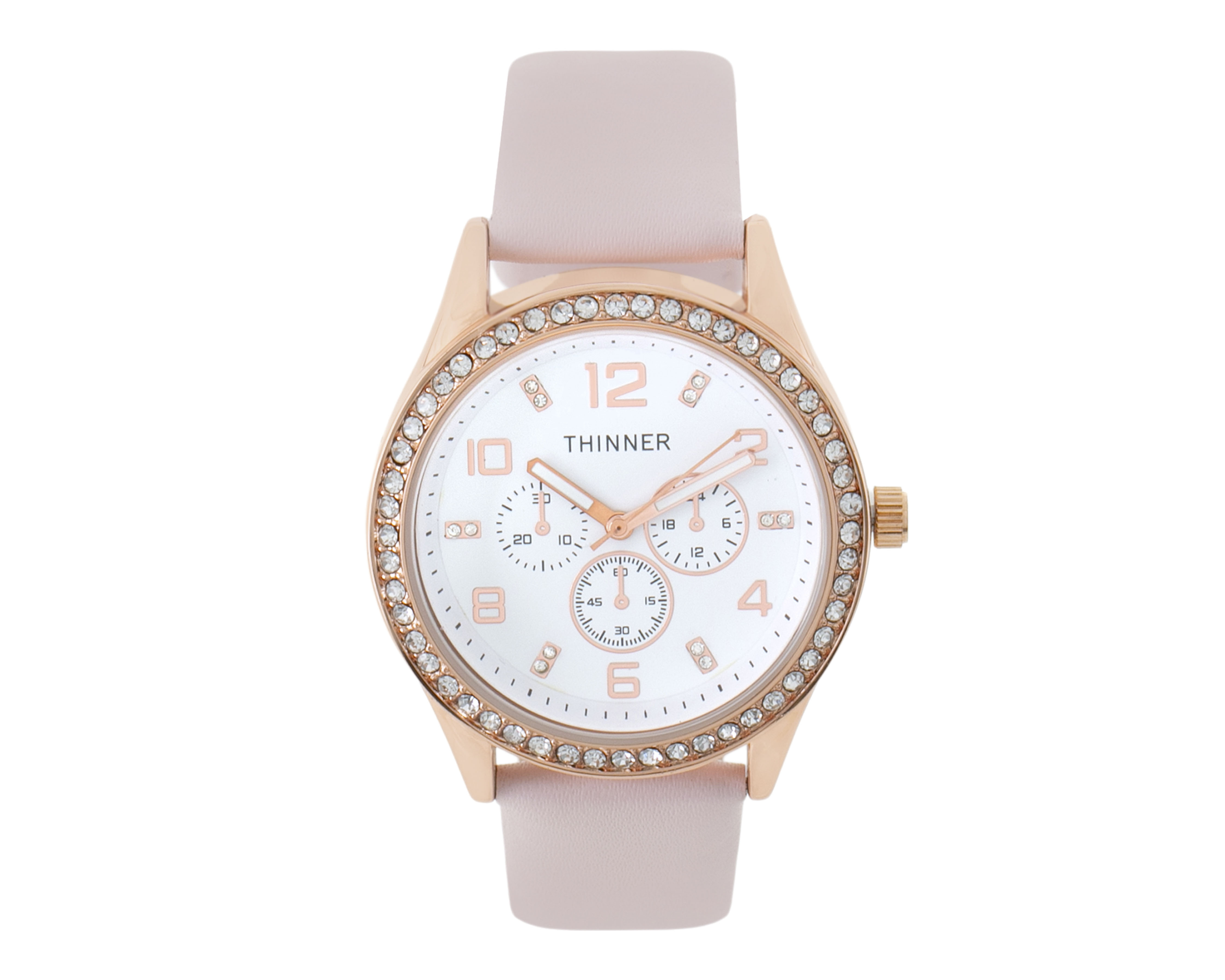 Foto 3 pulgar | Foto 2 | Reloj para Mujer Thinner Rosa con 4 Accesorios