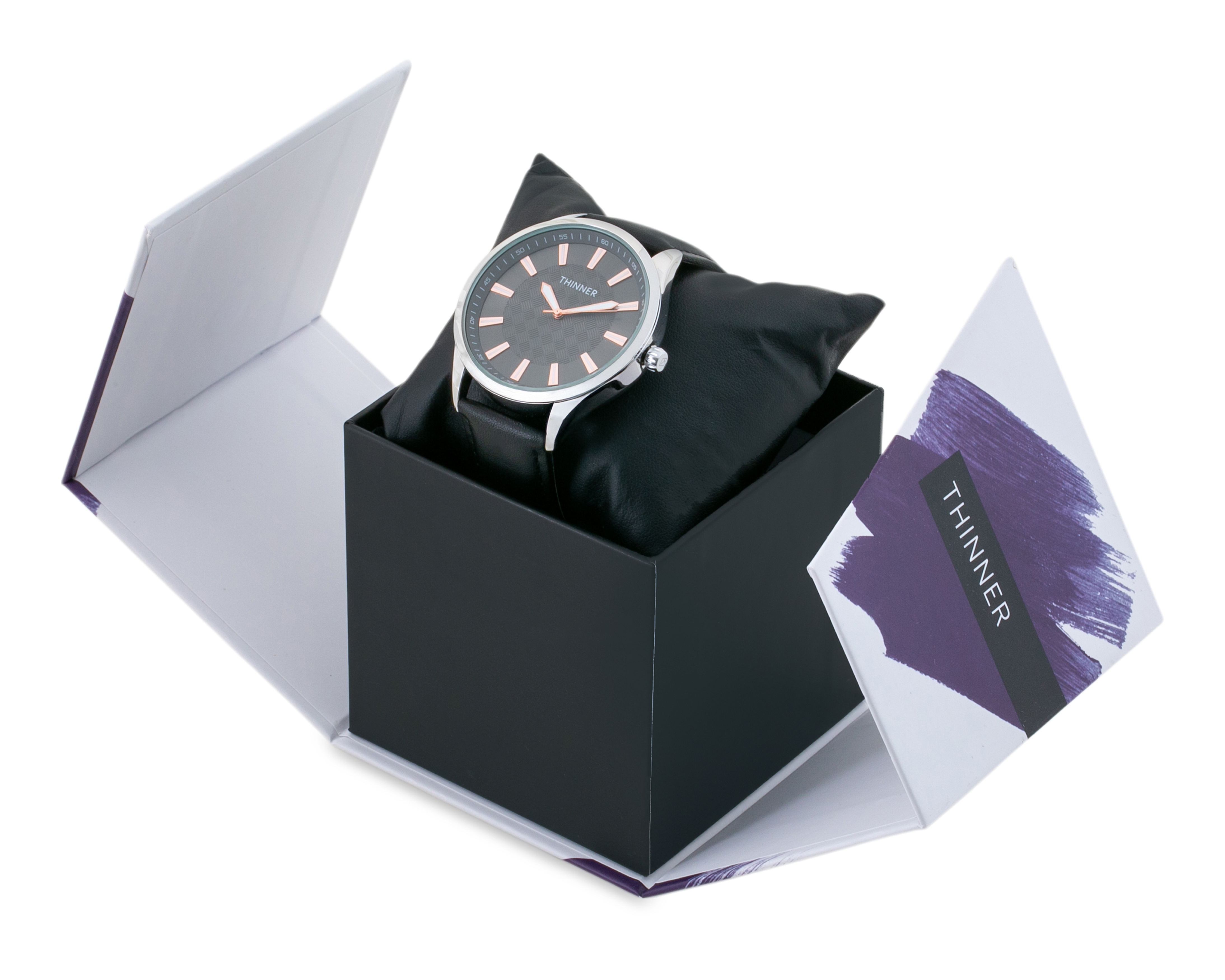Foto 5 pulgar | Foto 4 | Reloj para Hombre Thinner Negro TNR-23073