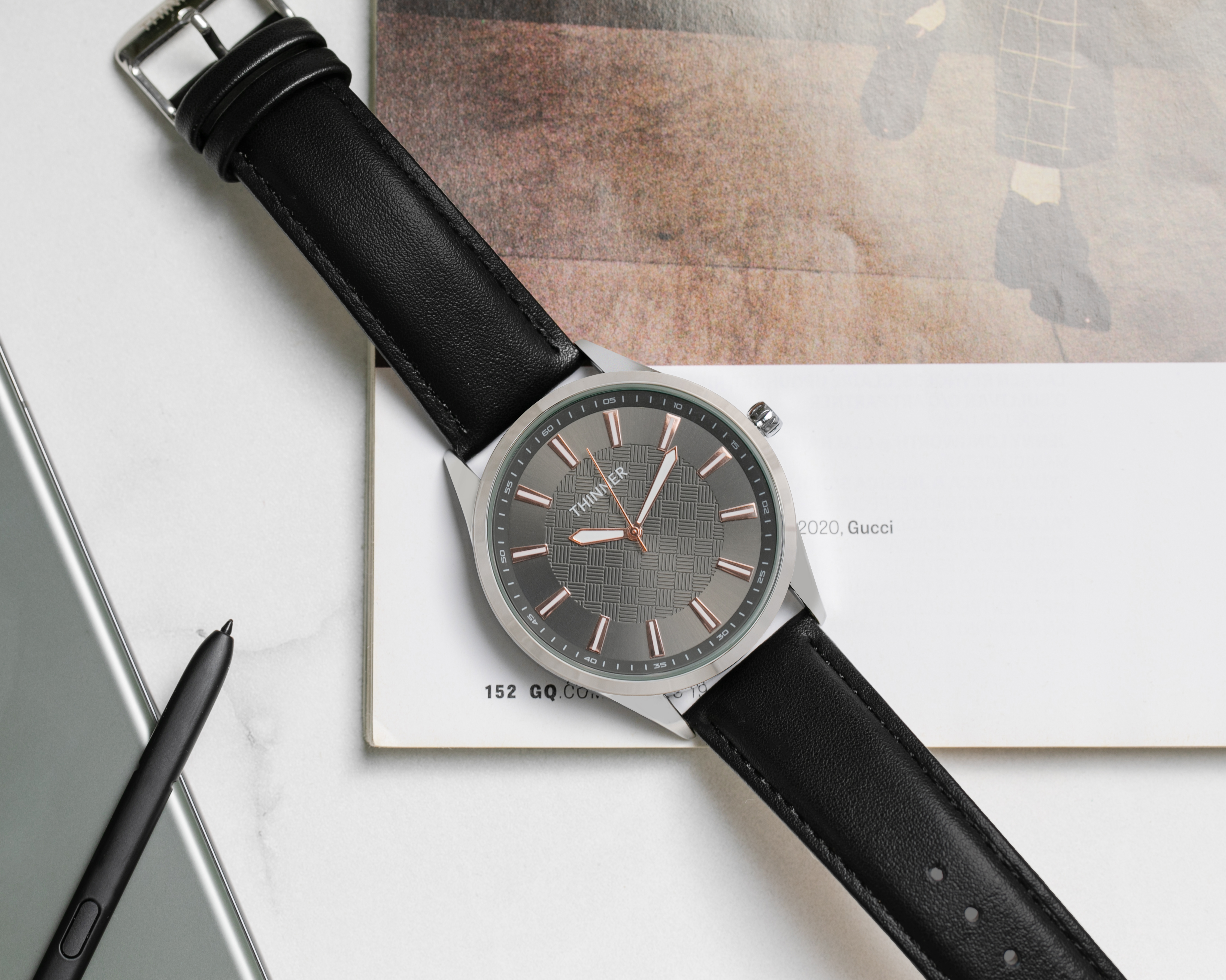 Foto 6 | Foto 6 | Reloj para Hombre Thinner Negro TNR-23073