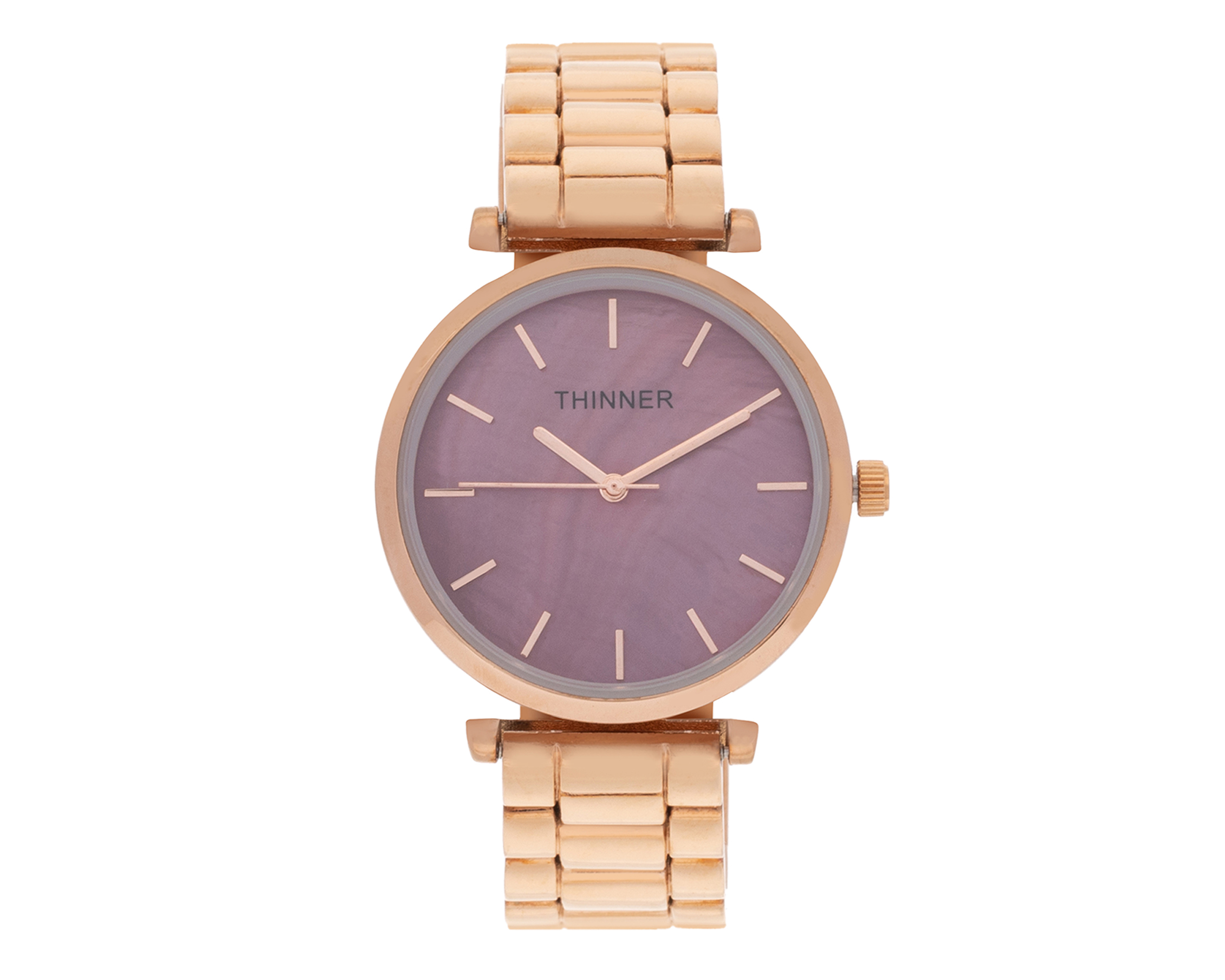 Foto 3 pulgar | Foto 2 | Reloj para Mujer Thinner Dorado TNR-23063 con 3 Accesorios