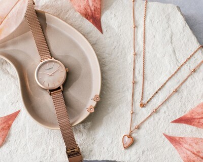 Foto 9 | Foto 9 | Reloj para Mujer Thinner Rosa TNR-23063-PINK-24 con 3 Accesorios