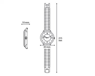 Foto 6 | Foto 6 | Reloj para Mujer Sahara Dorado SHR-D-04078-24