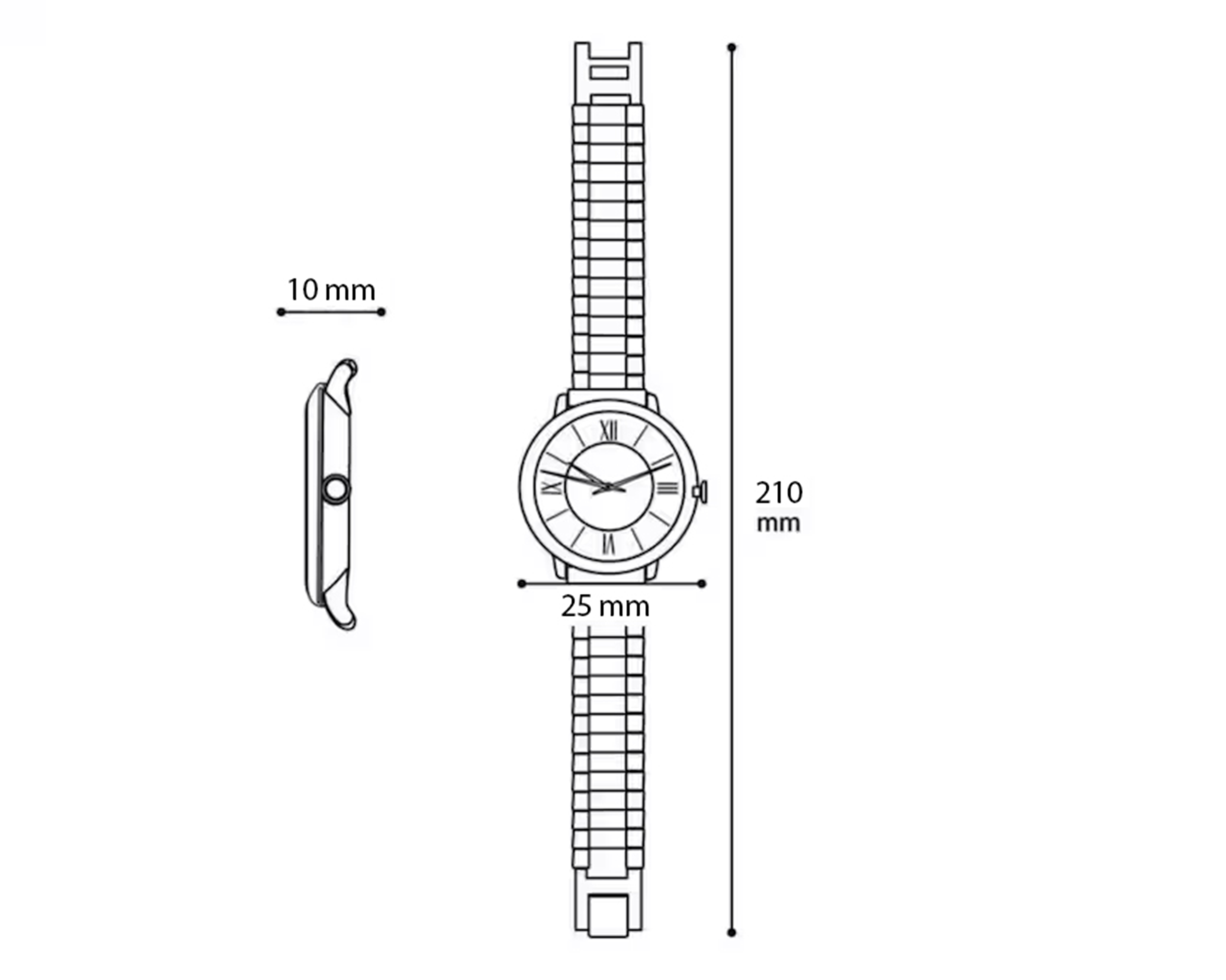 Foto 5 | Foto 5 | Reloj para Mujer Sahara Negro SHR-D-9122-24