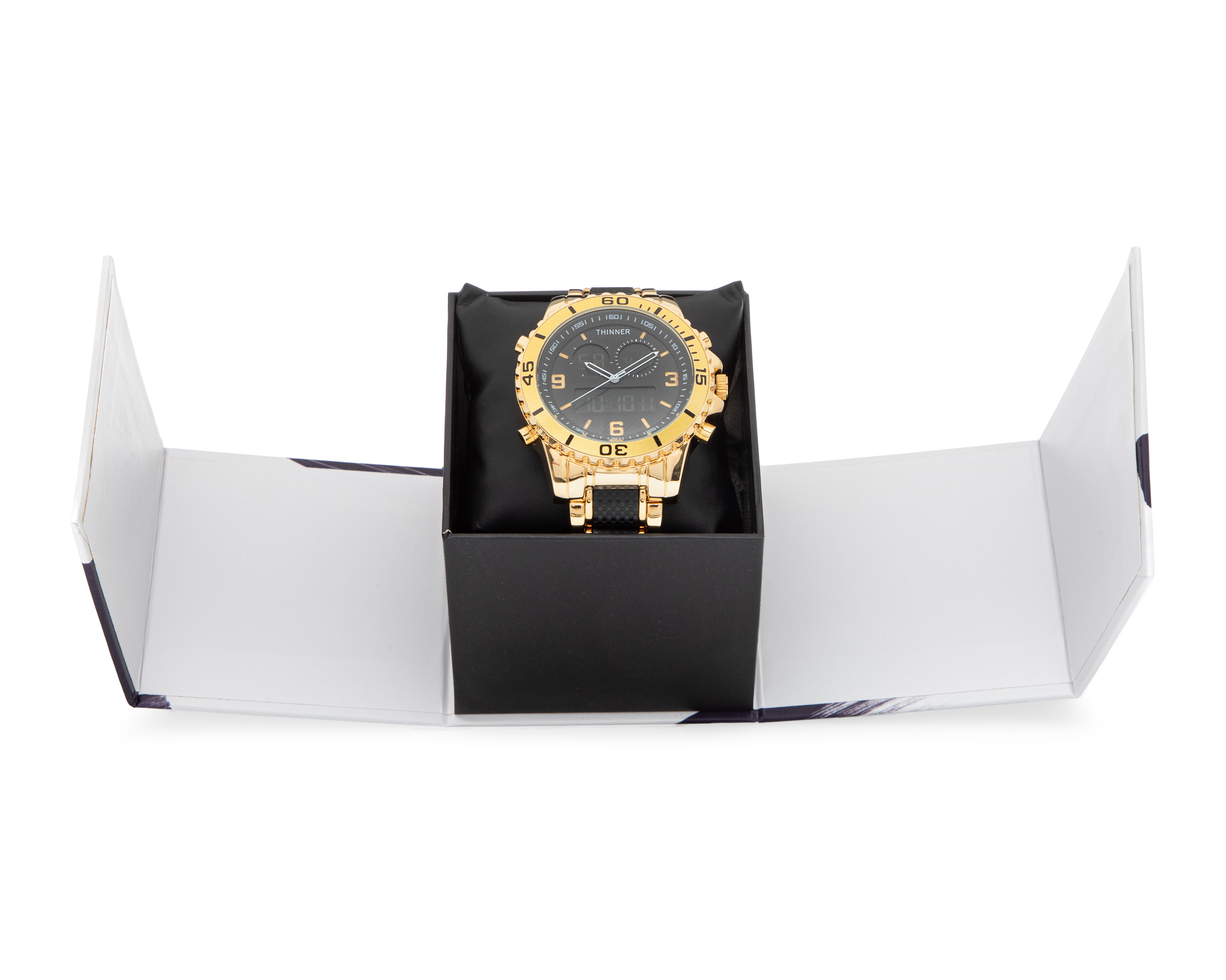 Foto 5 | Foto 5 | Reloj para Hombre Thinner Dorado TNR-P3547-24