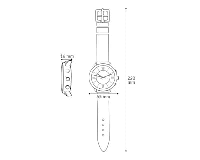 Foto 7 | Foto 7 | Reloj para Hombre Thinner Dorado TNR-P3547-24