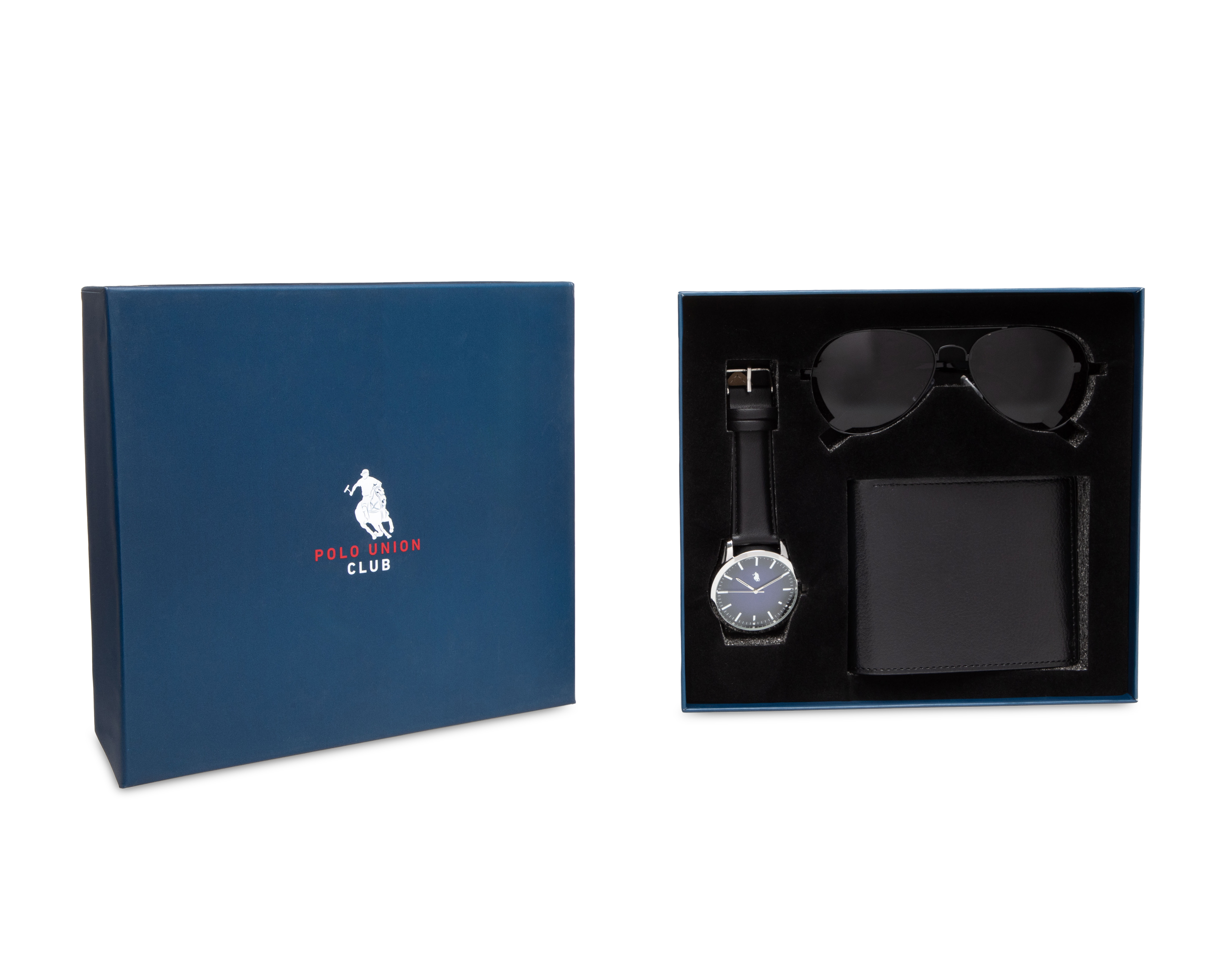 Foto 7 | Foto 7 | Set de Reloj para Hombre Polo Union Club con Lentes y Cartera