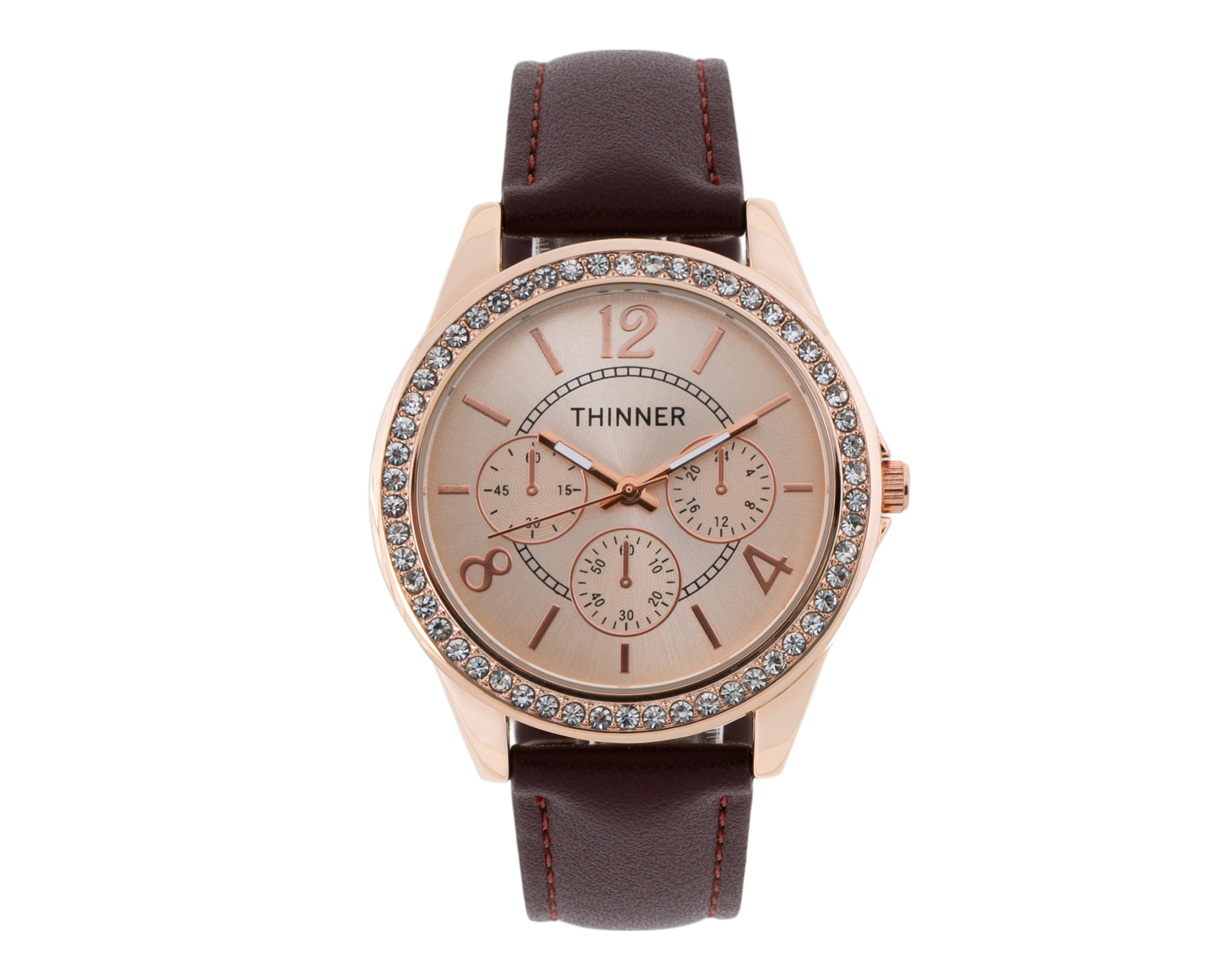 Foto 1 | Foto 1 | Reloj para Mujer Thinner Café TNR-D-131-24