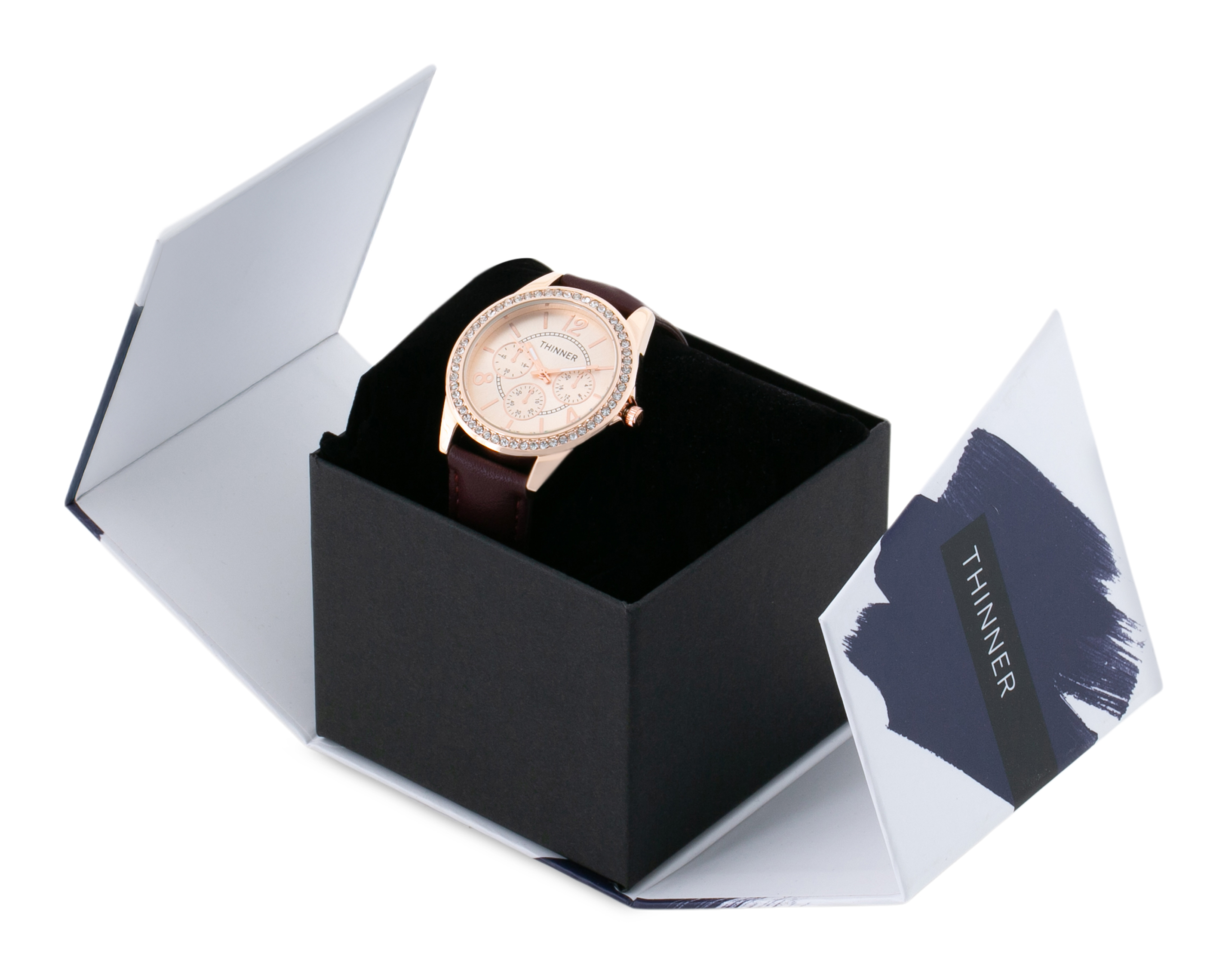 Foto 5 pulgar | Foto 4 | Reloj para Mujer Thinner Café TNR-D-131-24