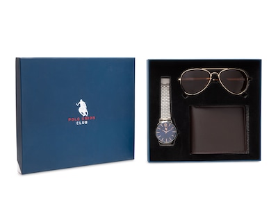 Foto 6 | Foto 6 | Set de Reloj para Hombre Polo Union Club con Lentes y Cartera