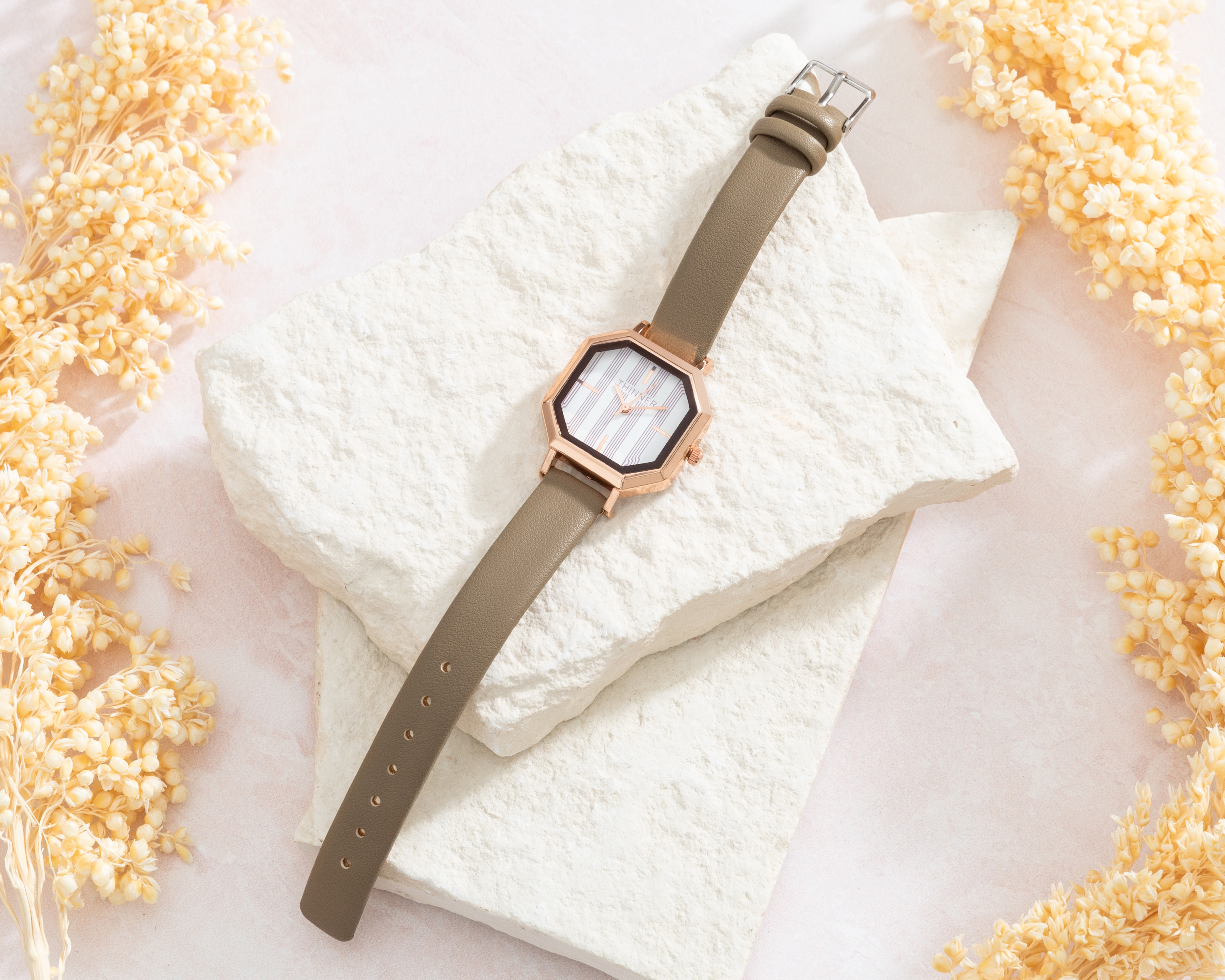 Foto 7 pulgar | Foto 6 | Reloj para Mujer Sahara Beige TNR-LW86-24