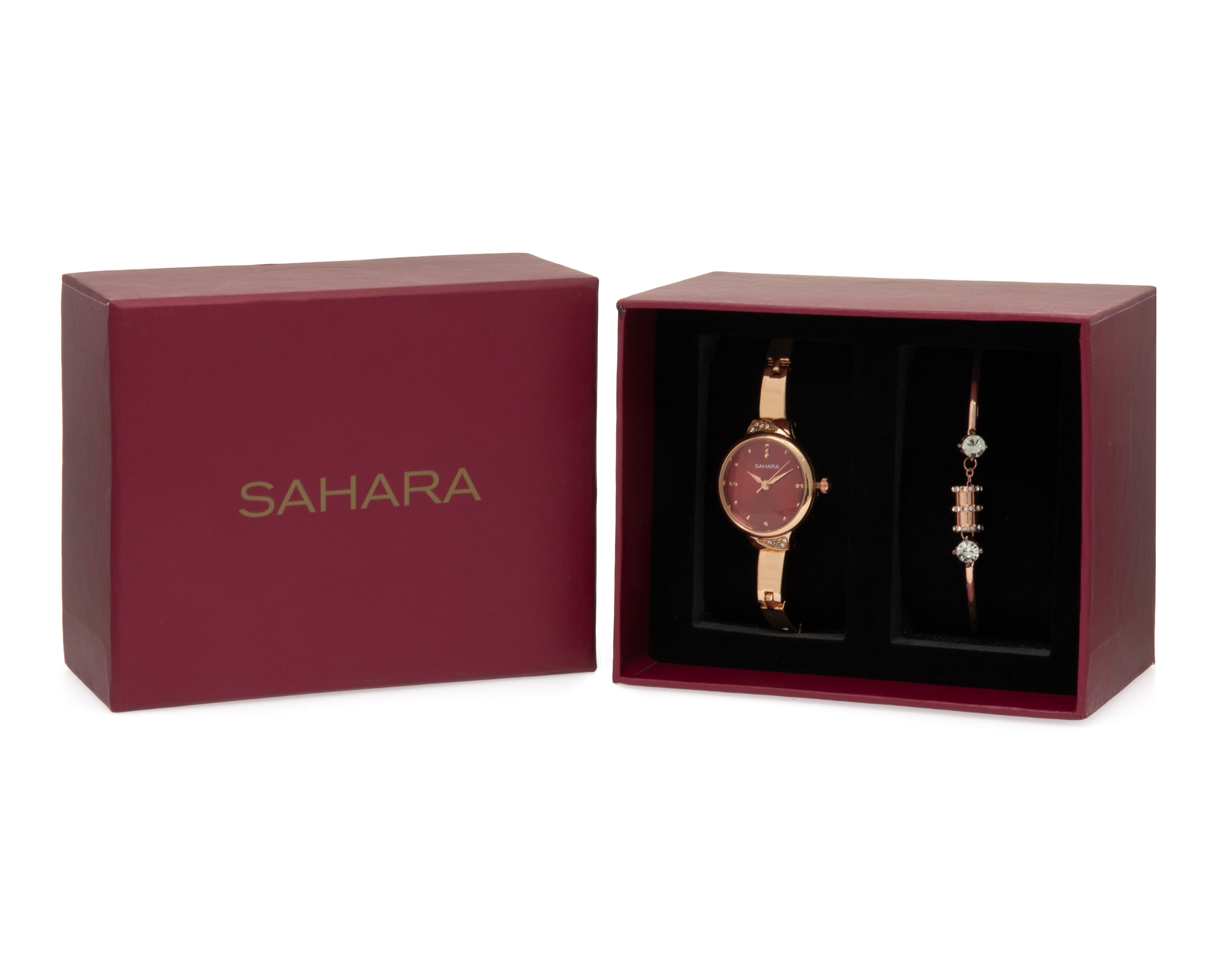 Foto 8 pulgar | Foto 7 | Reloj para Mujer Sahara Dorado SHR-D-100-24 con 1 Accesorio