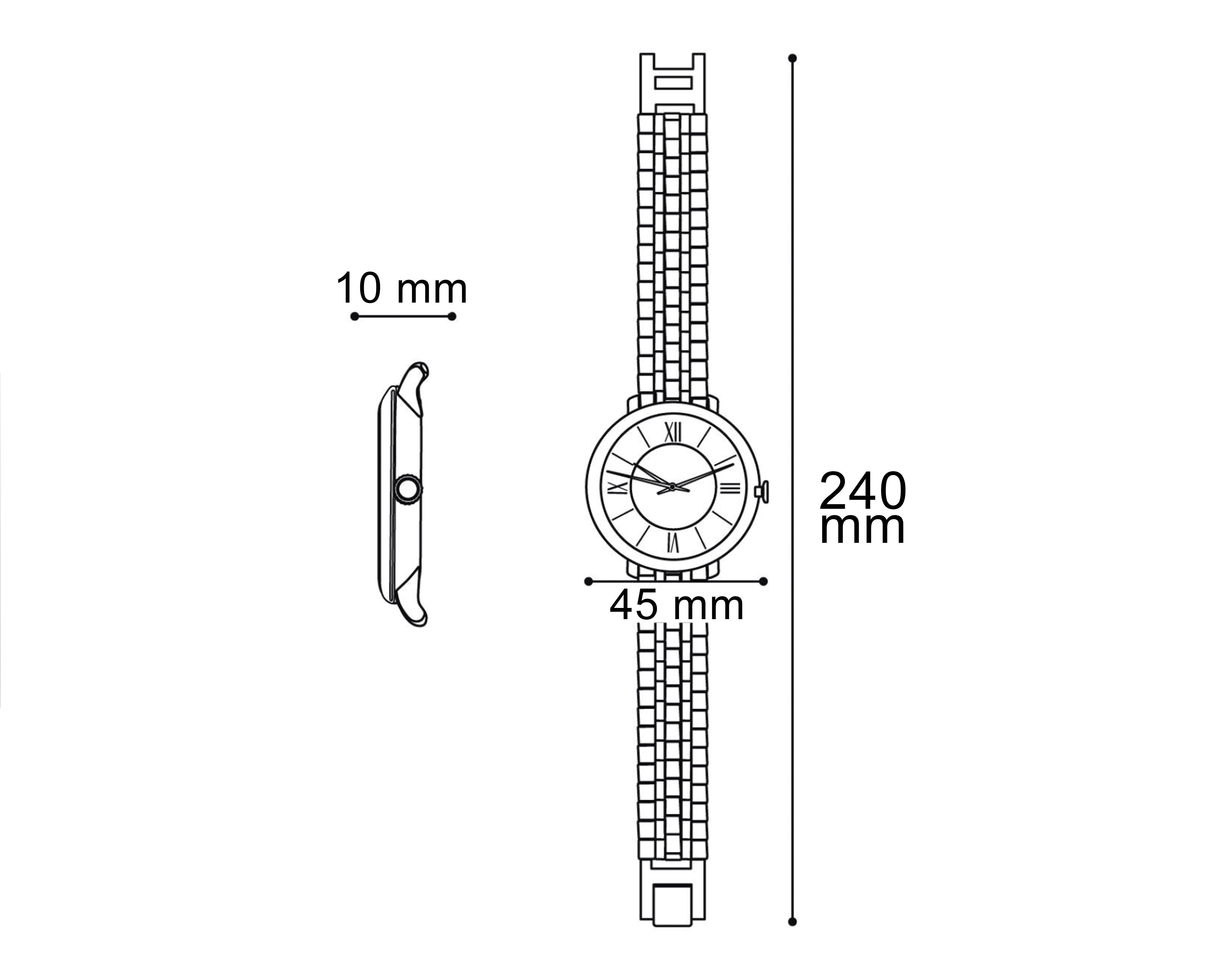 Foto 6 pulgar | Foto 5 | Reloj para Mujer Sahara Plateado SHR-6025-24