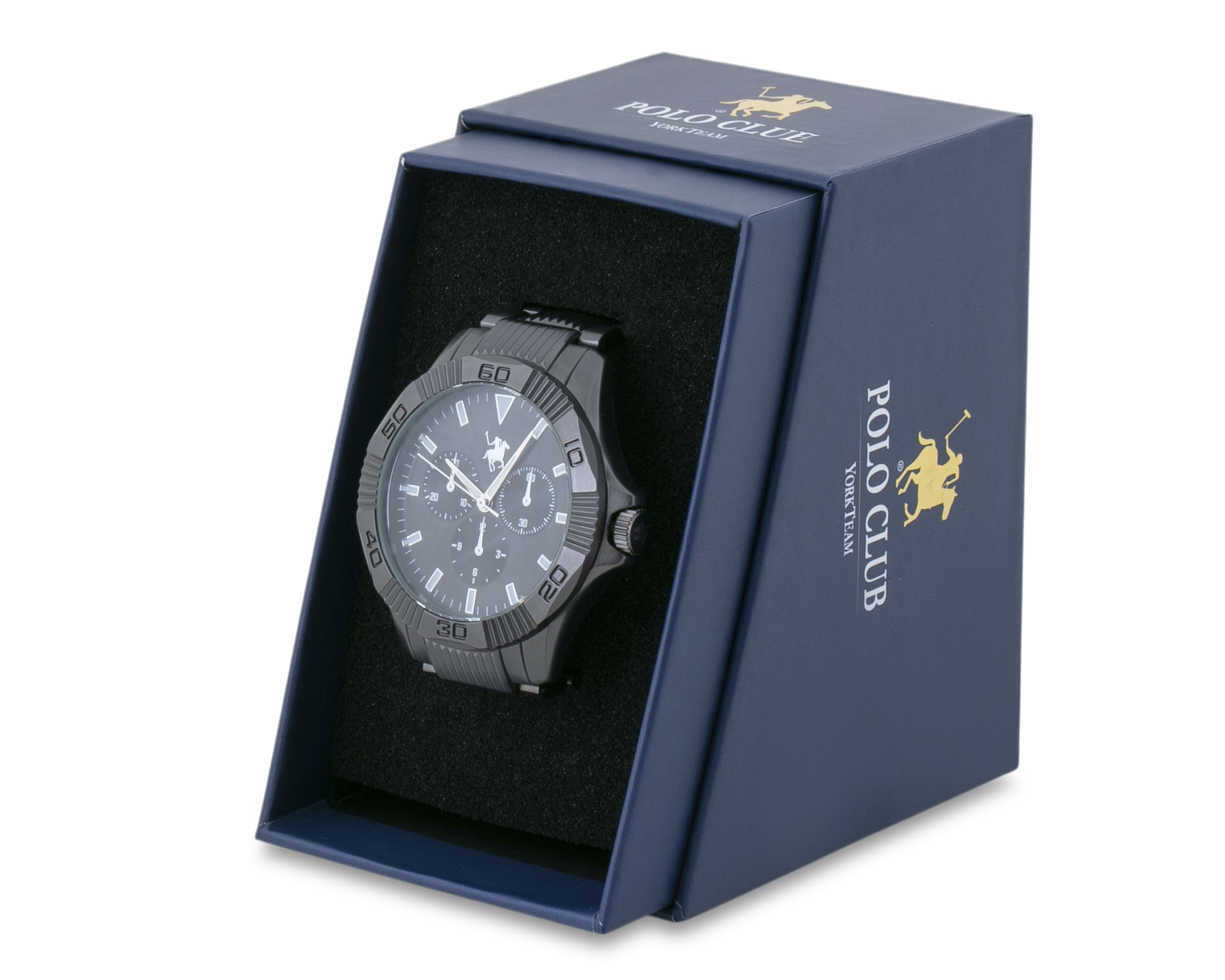 Foto 4 | Foto 4 | Reloj para Hombre York Team Polo Club Negro YTPC-MXDM0-BLACK-24