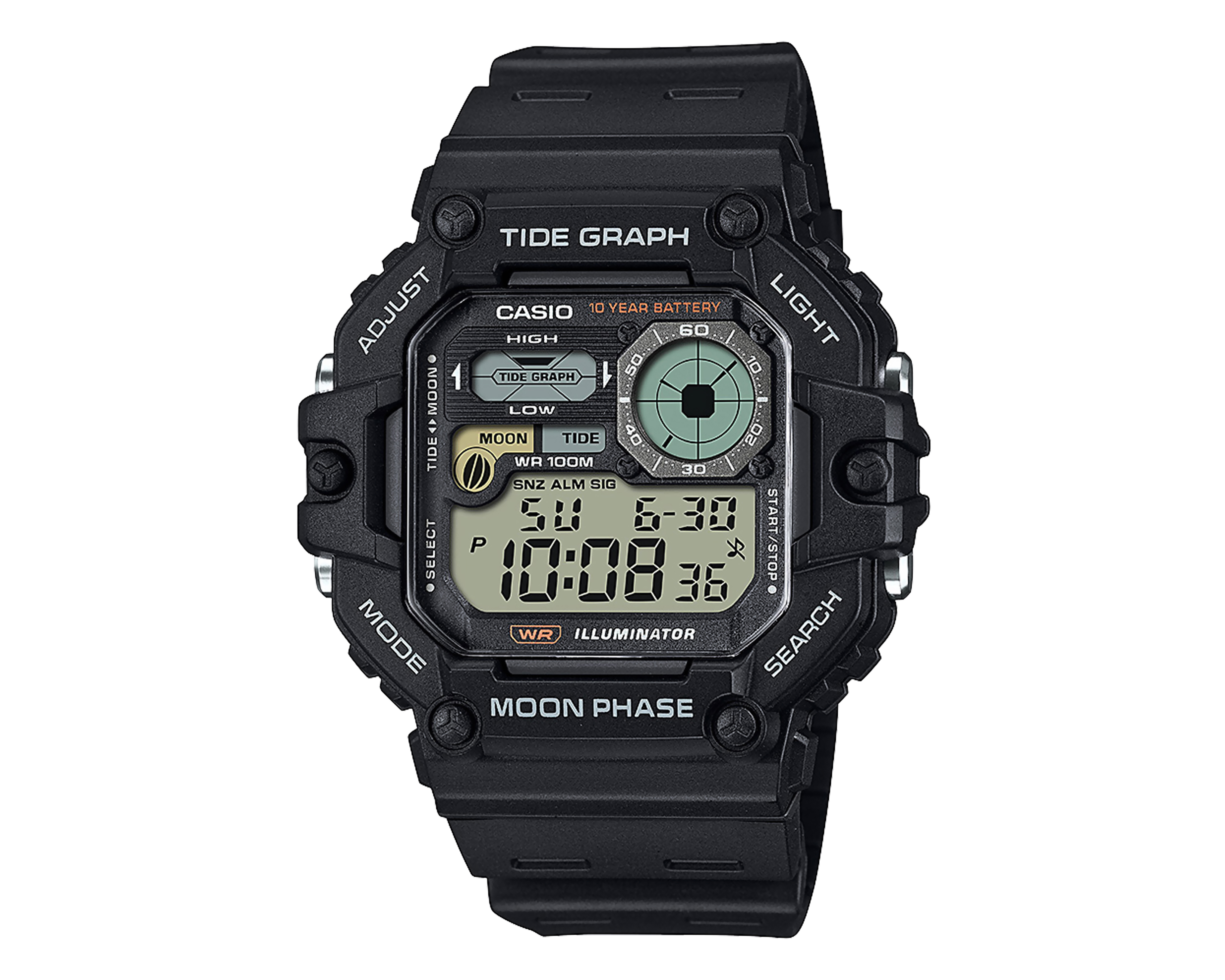 Foto 2 pulgar | Foto 1 | Reloj para Hombre Casio Negro WS-1700H-1AVCF