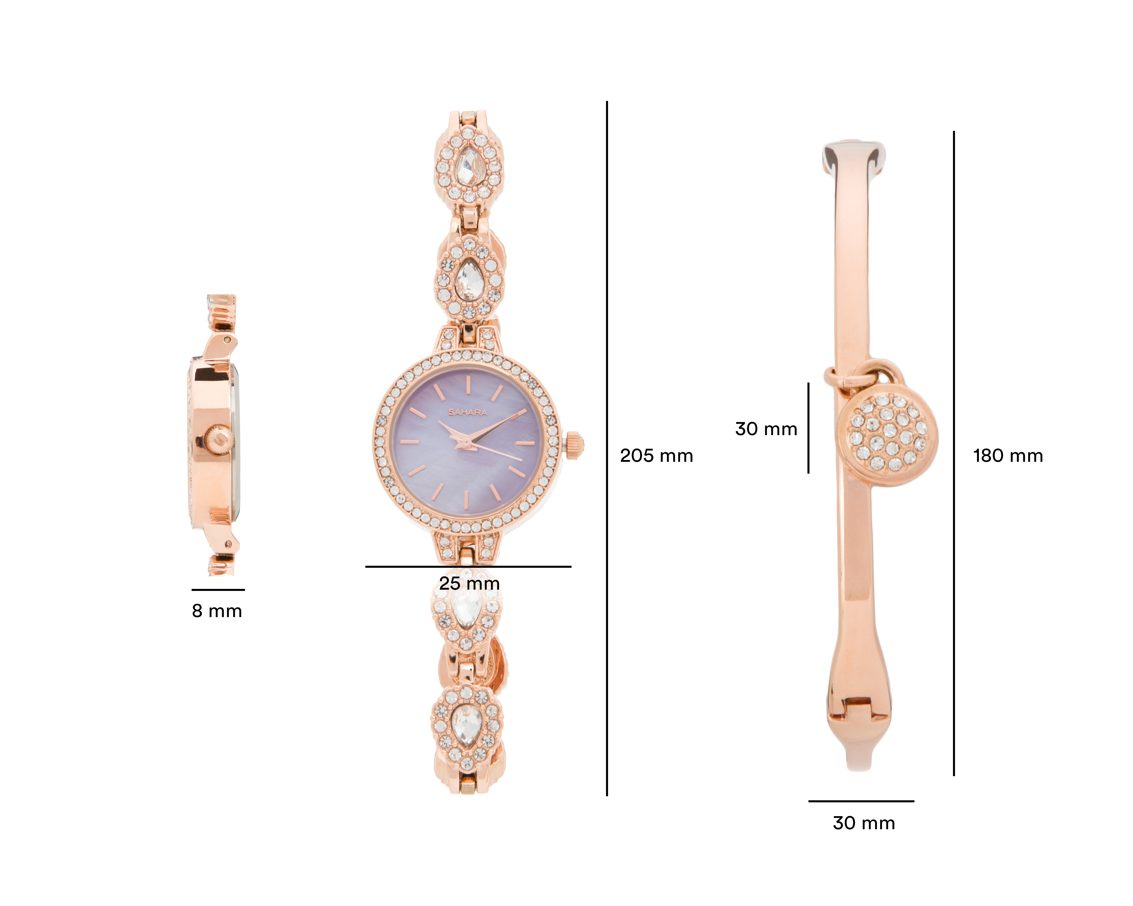 Foto 9 | Foto 9 | Reloj Sahara para Mujer SHR-FMD-PURPLE-24 con 1 Accesorio