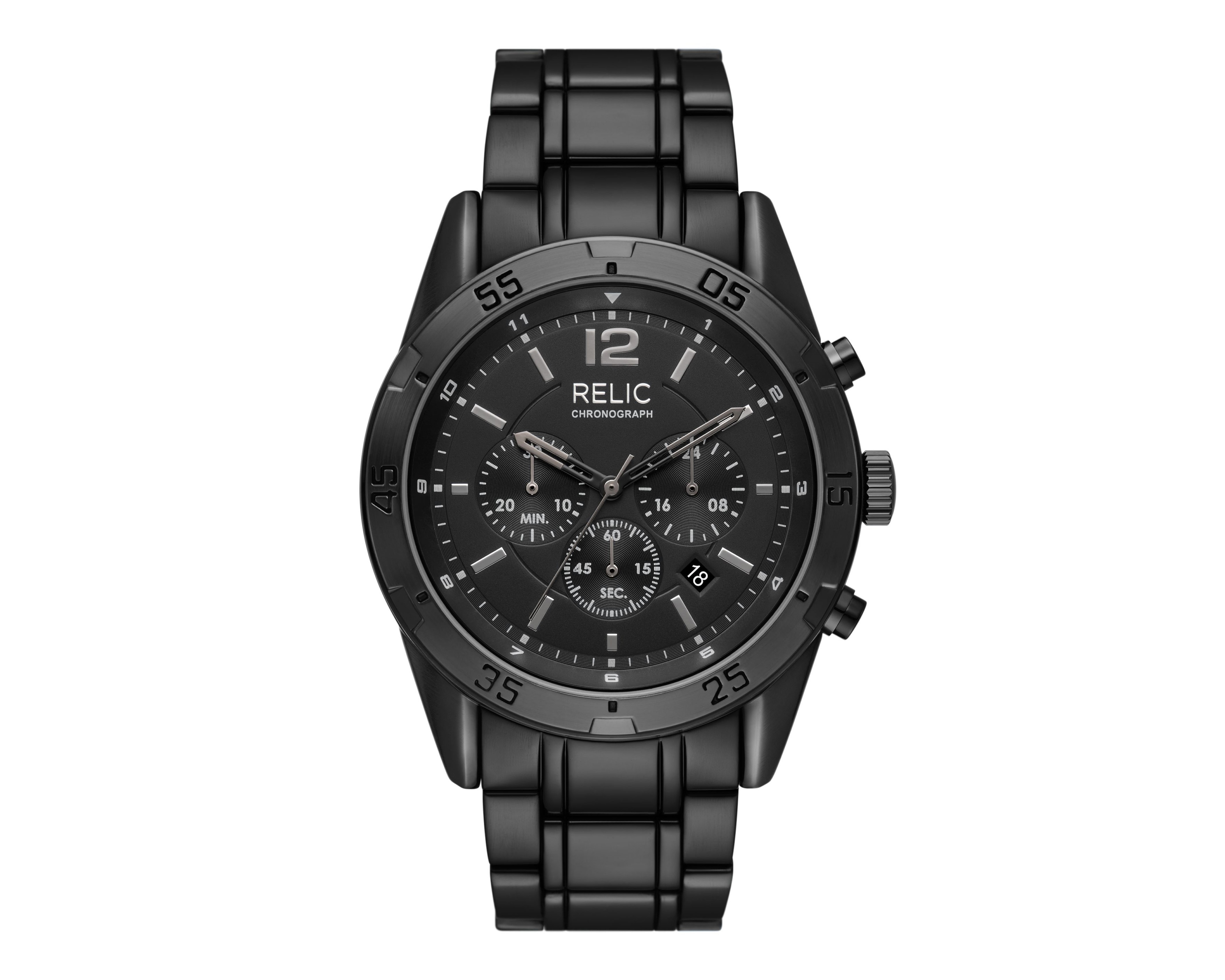 Foto 2 pulgar | Foto 1 | Reloj para Hombre Relic Negro ZR16030