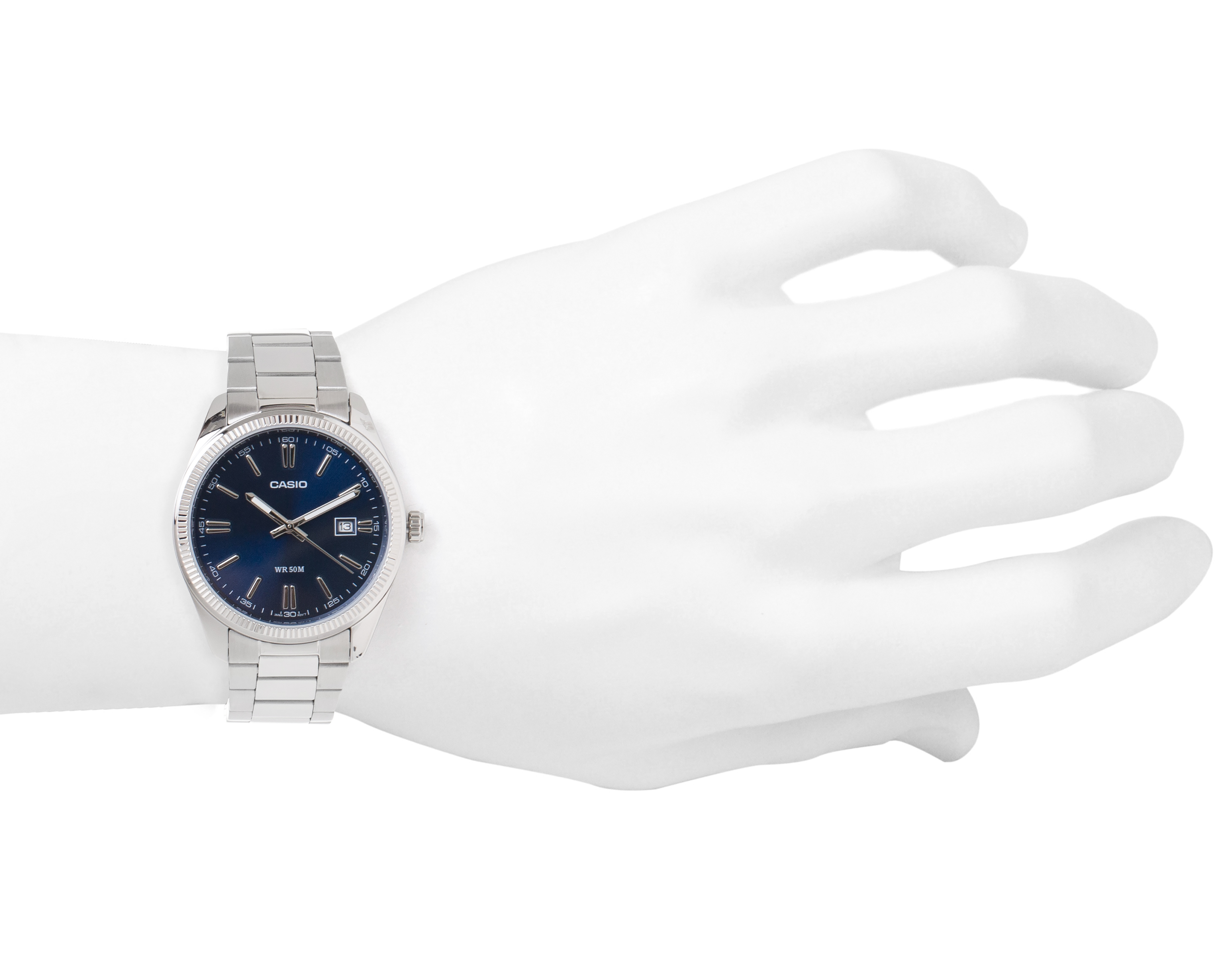 Foto 5 pulgar | Foto 4 | Reloj para Hombre Casio Plateado MTP-1302D-2AVVT