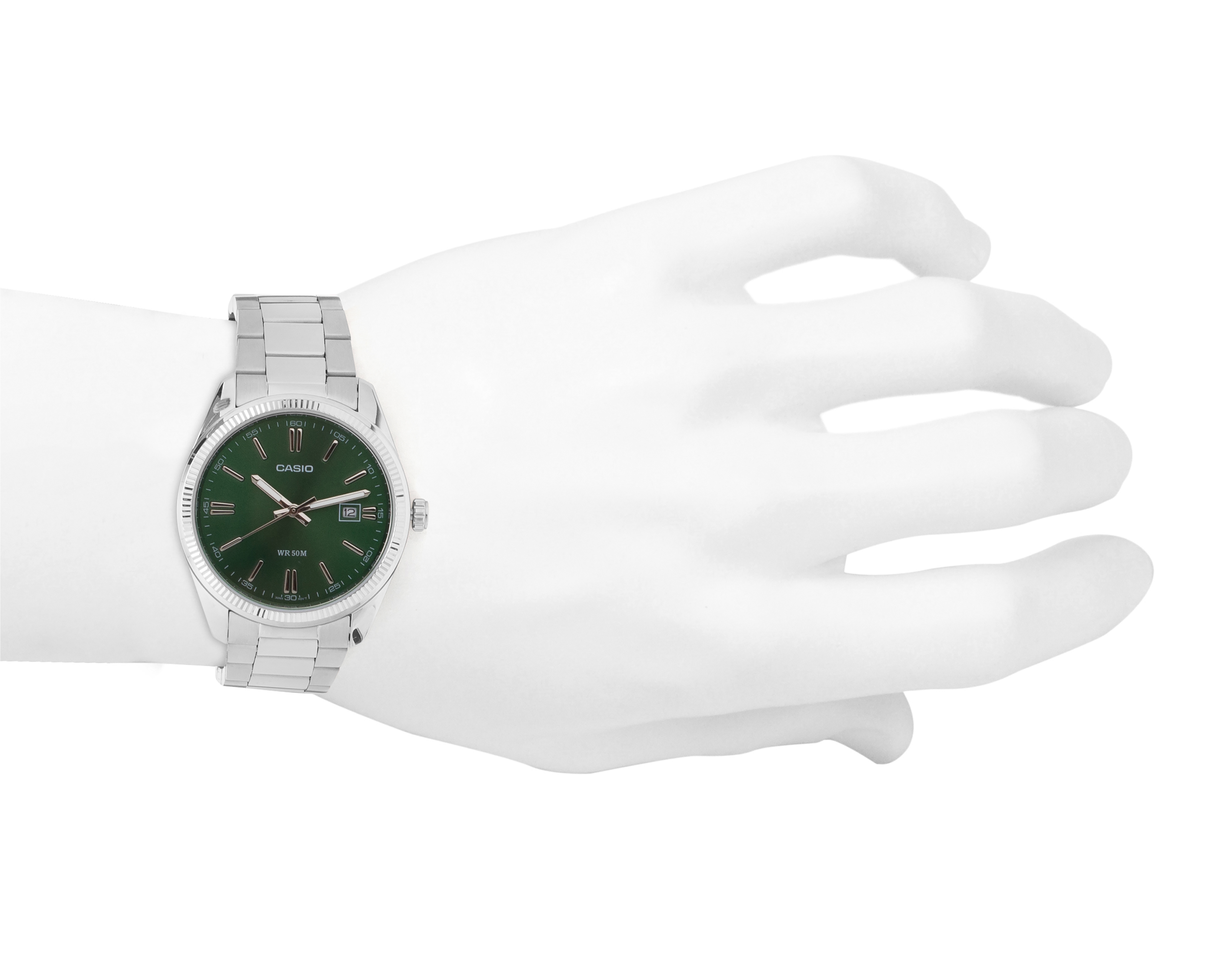 Foto 4 | Foto 4 | Reloj para Hombre Casio Plateado MTP-1302D-3AVVT