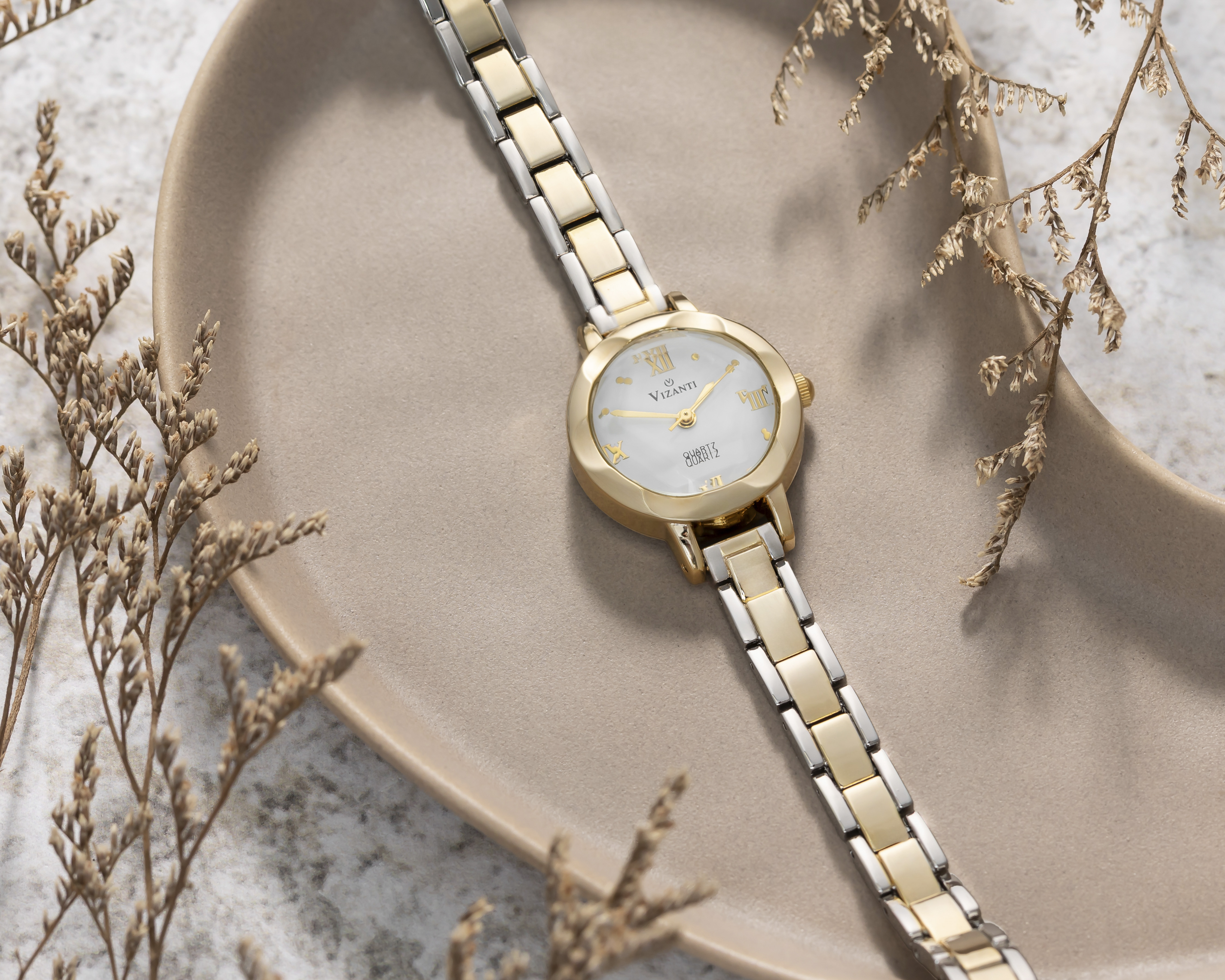 Foto 5 | Foto 5 | Reloj para Mujer Vizanti Dorado-Plateado RVTD2309