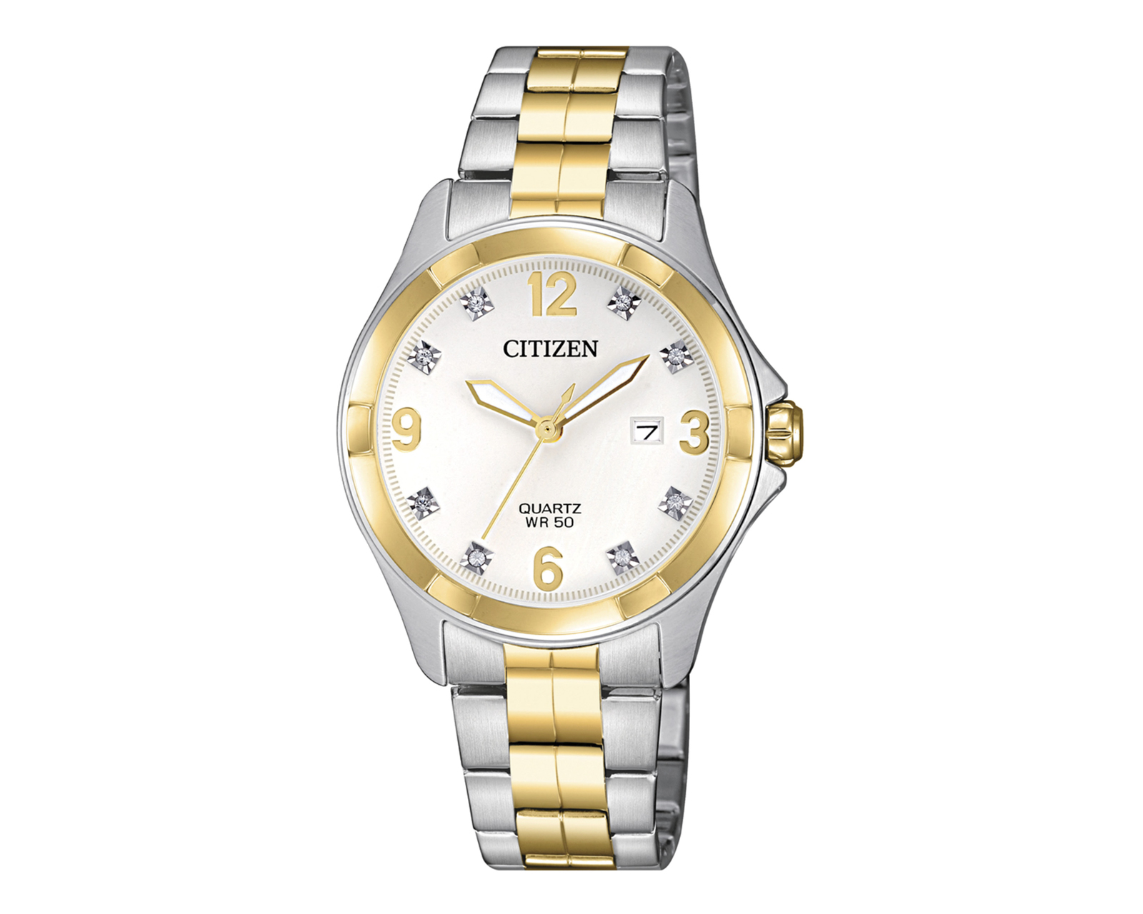 Foto 2 pulgar | Foto 1 | Reloj para Mujer Citizen Plateado-Dorado 61078