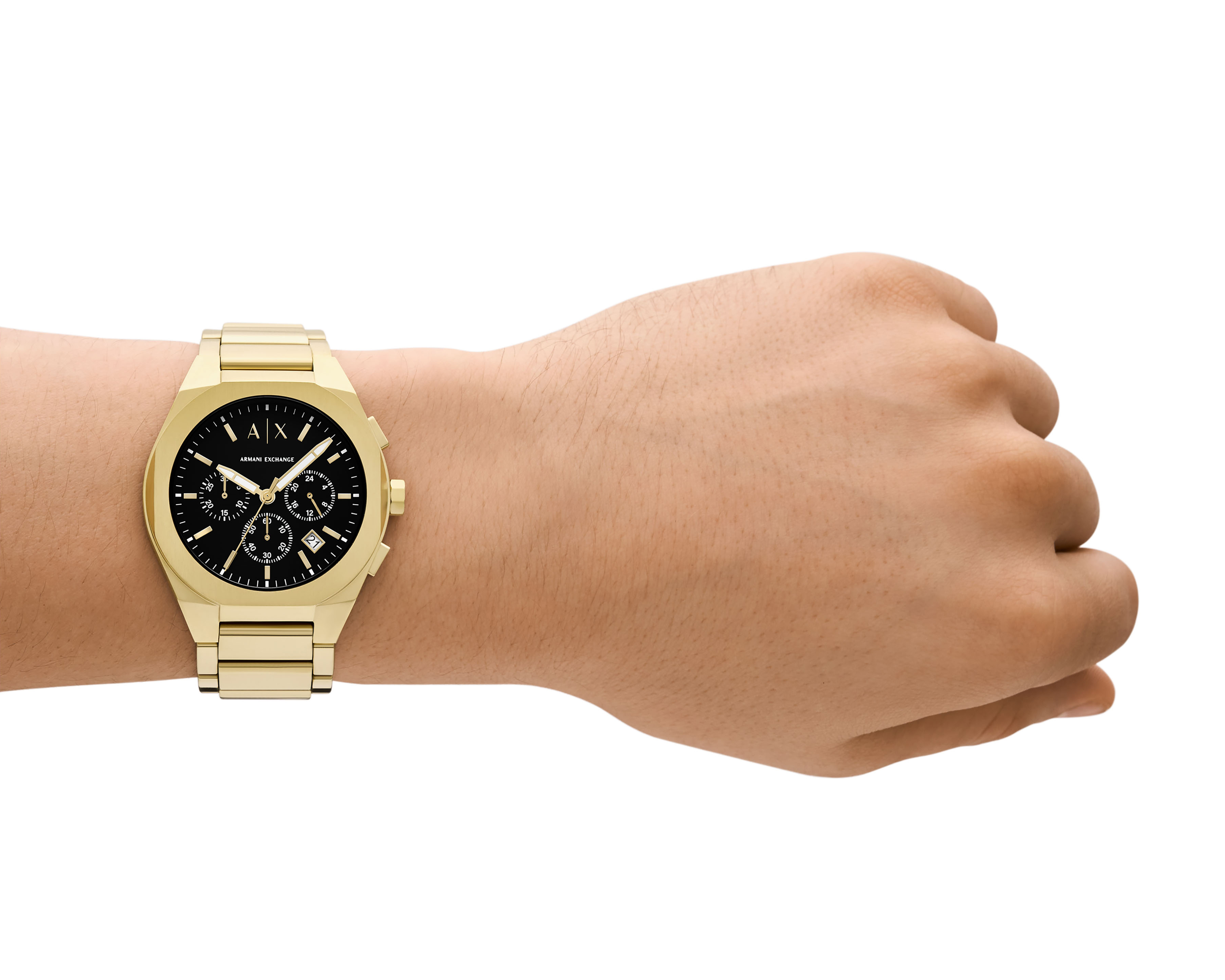 Foto 5 | Foto 5 | Reloj para Hombre Armani Exchange Dorado Rafael