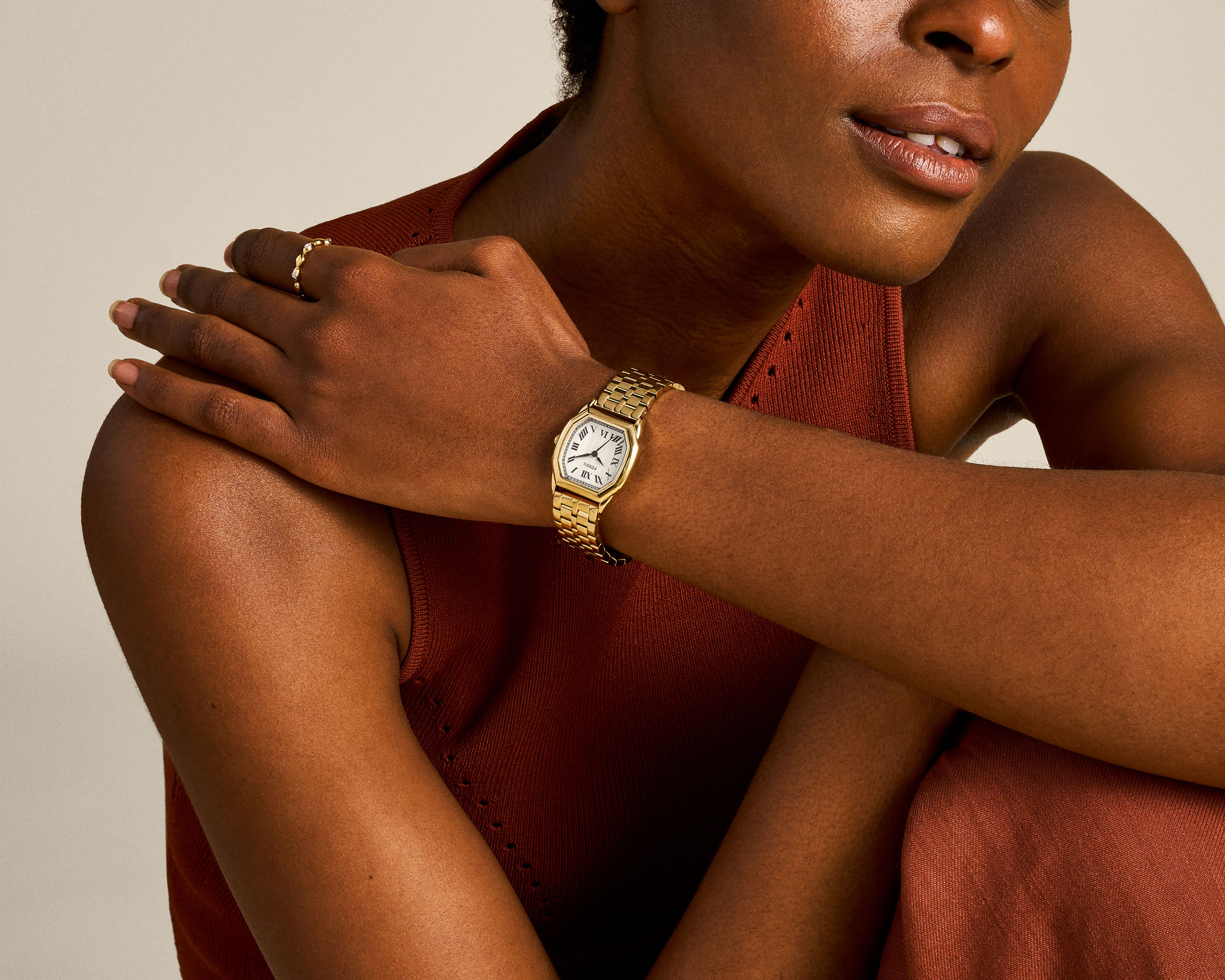 Foto 6 | Foto 6 | Reloj para Mujer Fossil ES5361 Dorado