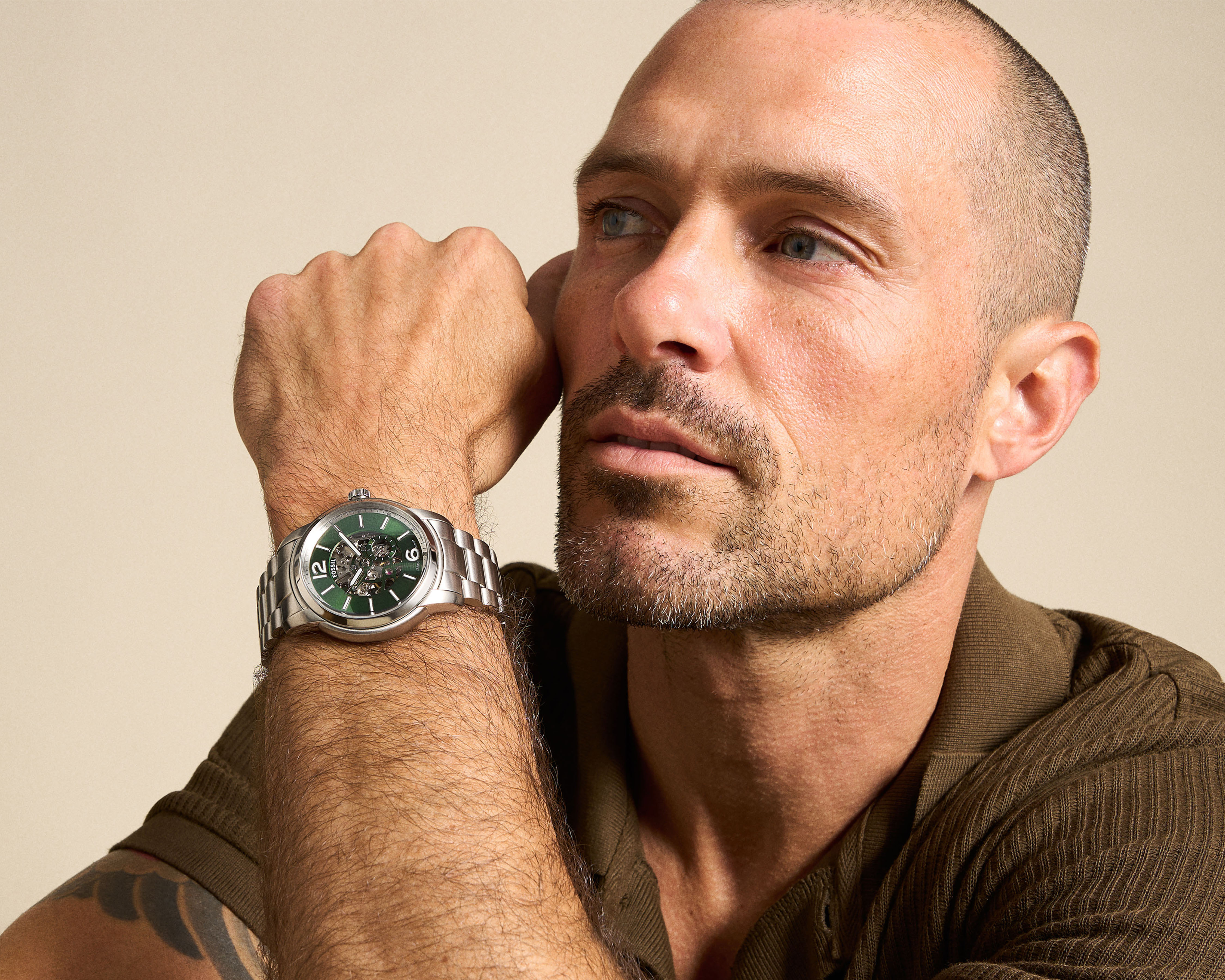 Foto 5 | Foto 5 | Reloj para Hombre Fossil Plateado Heritage