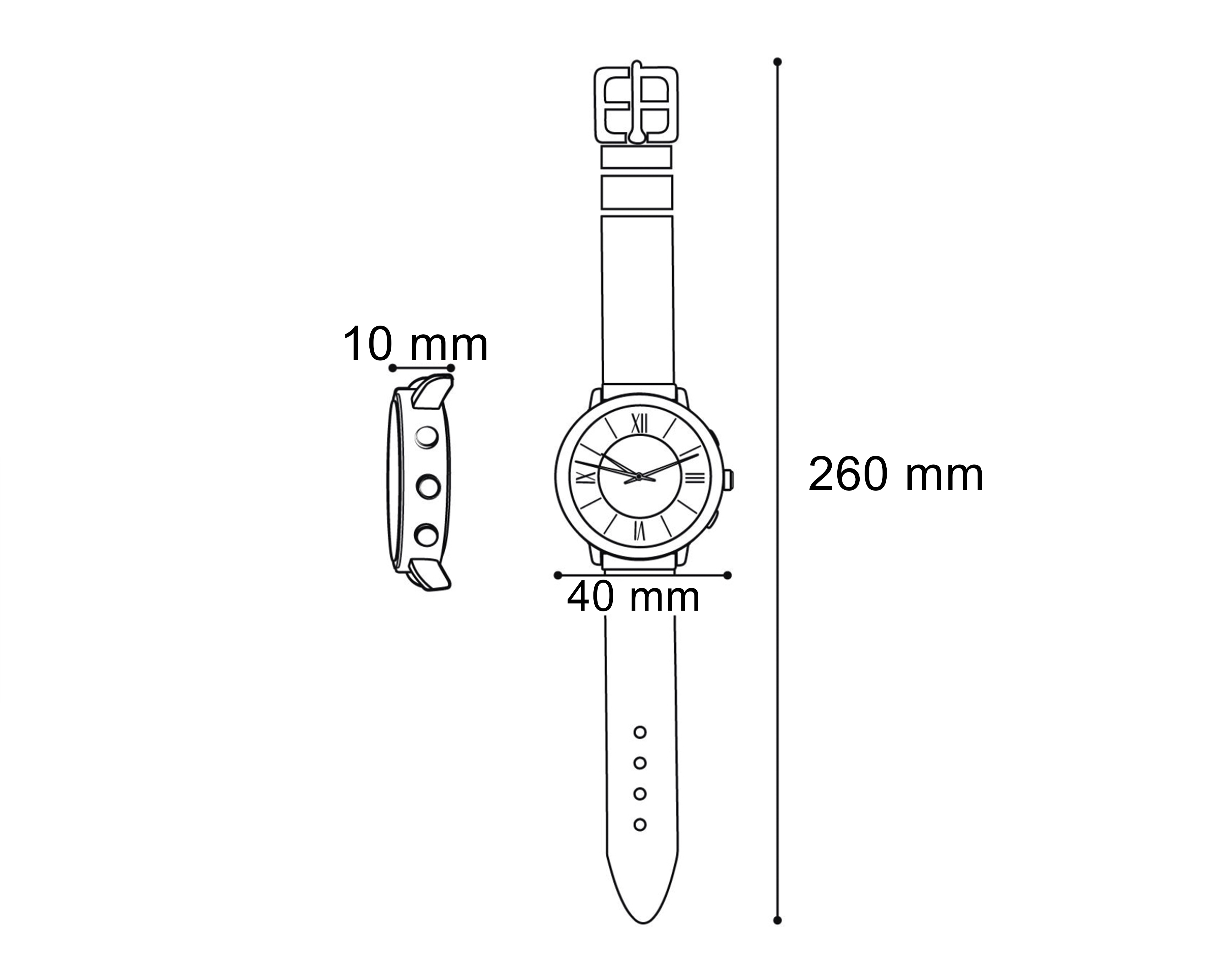 Foto 7 | Foto 7 | Reloj para Hombre Strona Negro STN-GNLBK-24