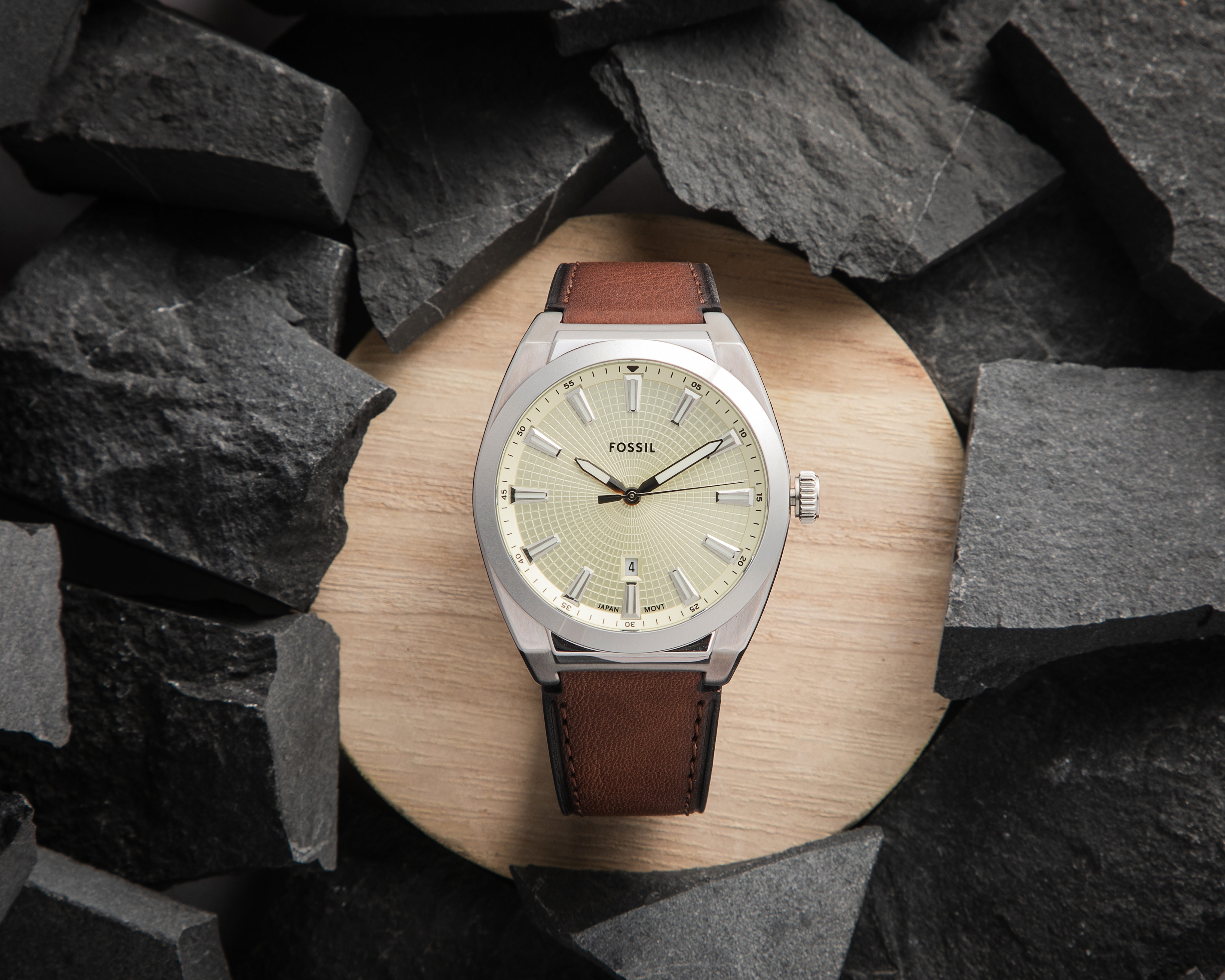 Foto 6 | Foto 6 | Reloj Fossil para Hombre FS6071 Café Everett