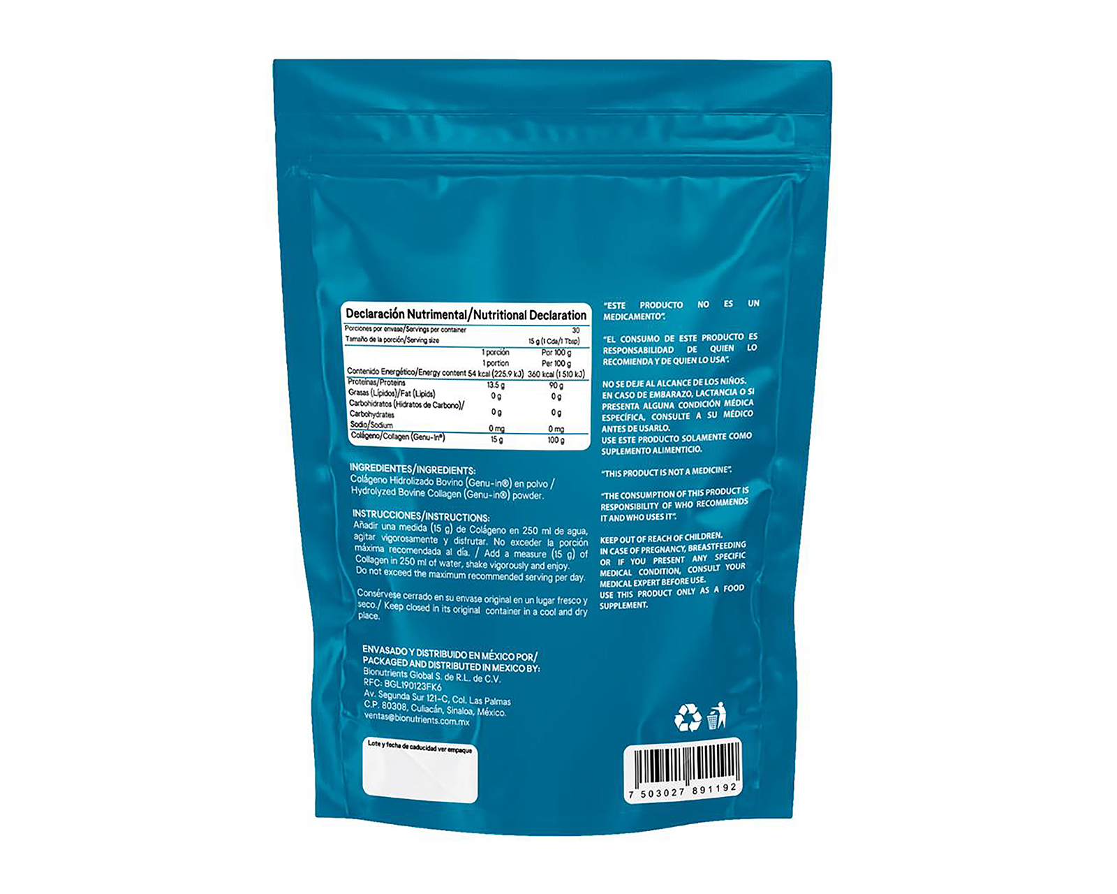 Foto 3 pulgar | Foto 2 | Suplemento Alimenticio Wellthy Péptidos Bioactivos de Colágeno Hidrolizado 450 g