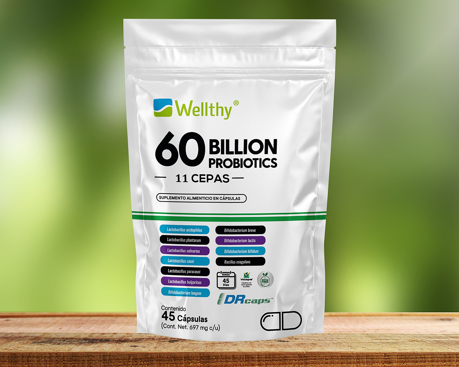 Foto 4 pulgar | Foto 3 | Suplemento Alimenticio Wellthy 60 Billions Probiotics 45 Cápsulas