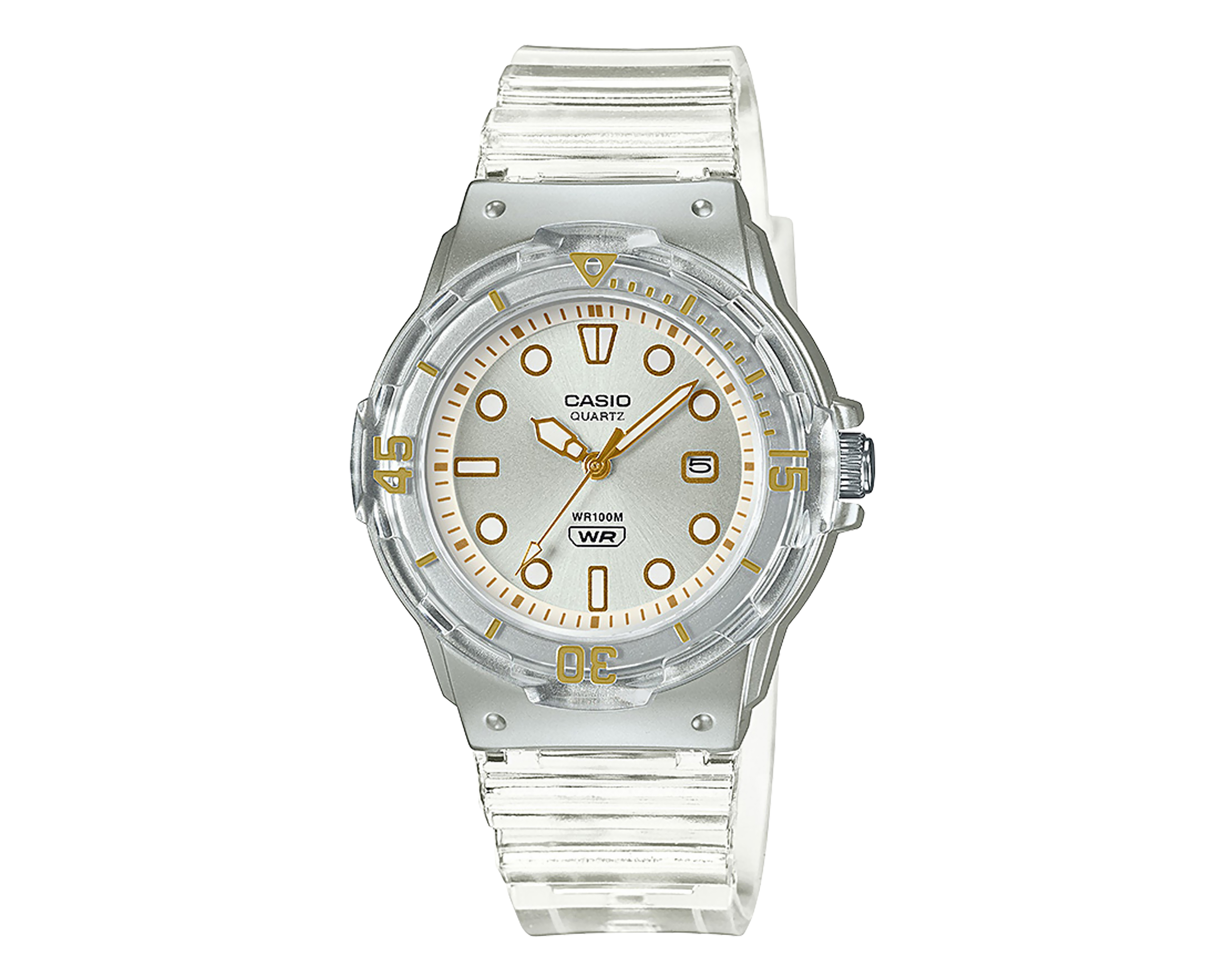 Foto 2 pulgar | Foto 1 | Reloj para Mujer Casio Transparente LRW-200HS-7EVCF