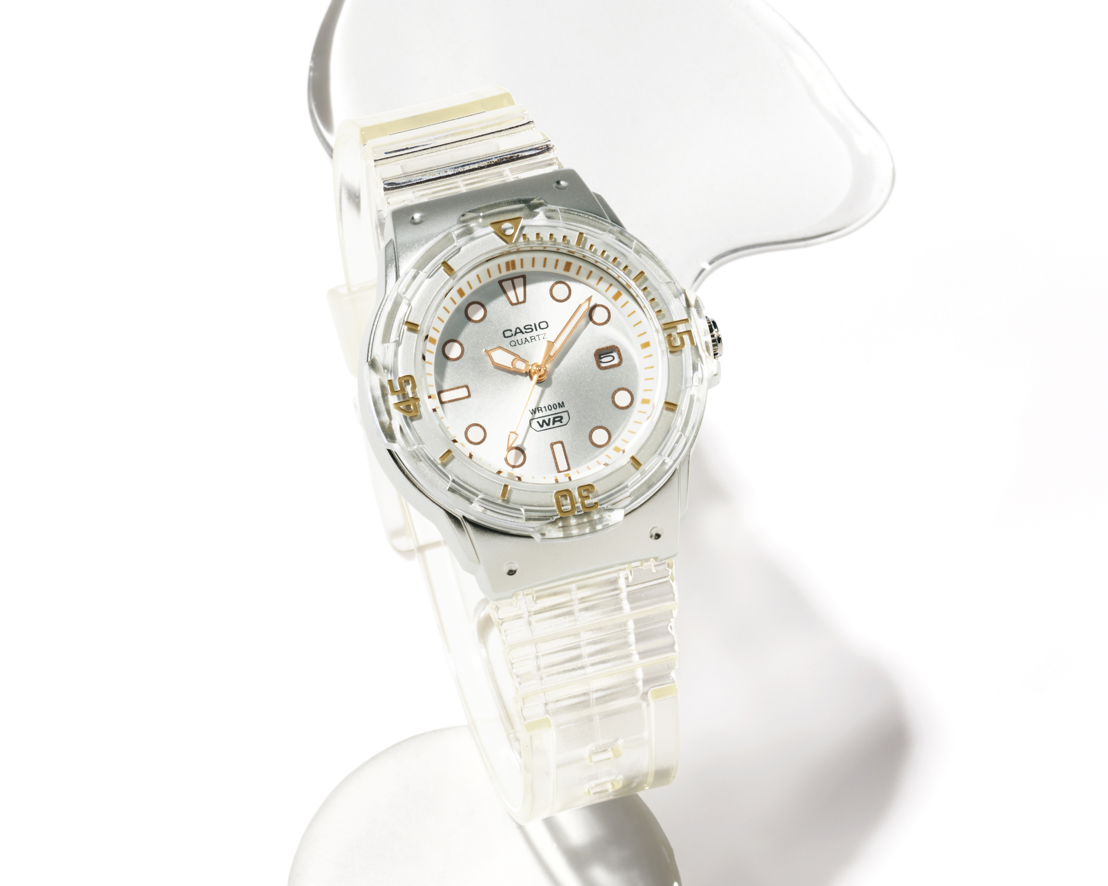 Foto 4 pulgar | Foto 3 | Reloj para Mujer Casio Transparente LRW-200HS-7EVCF