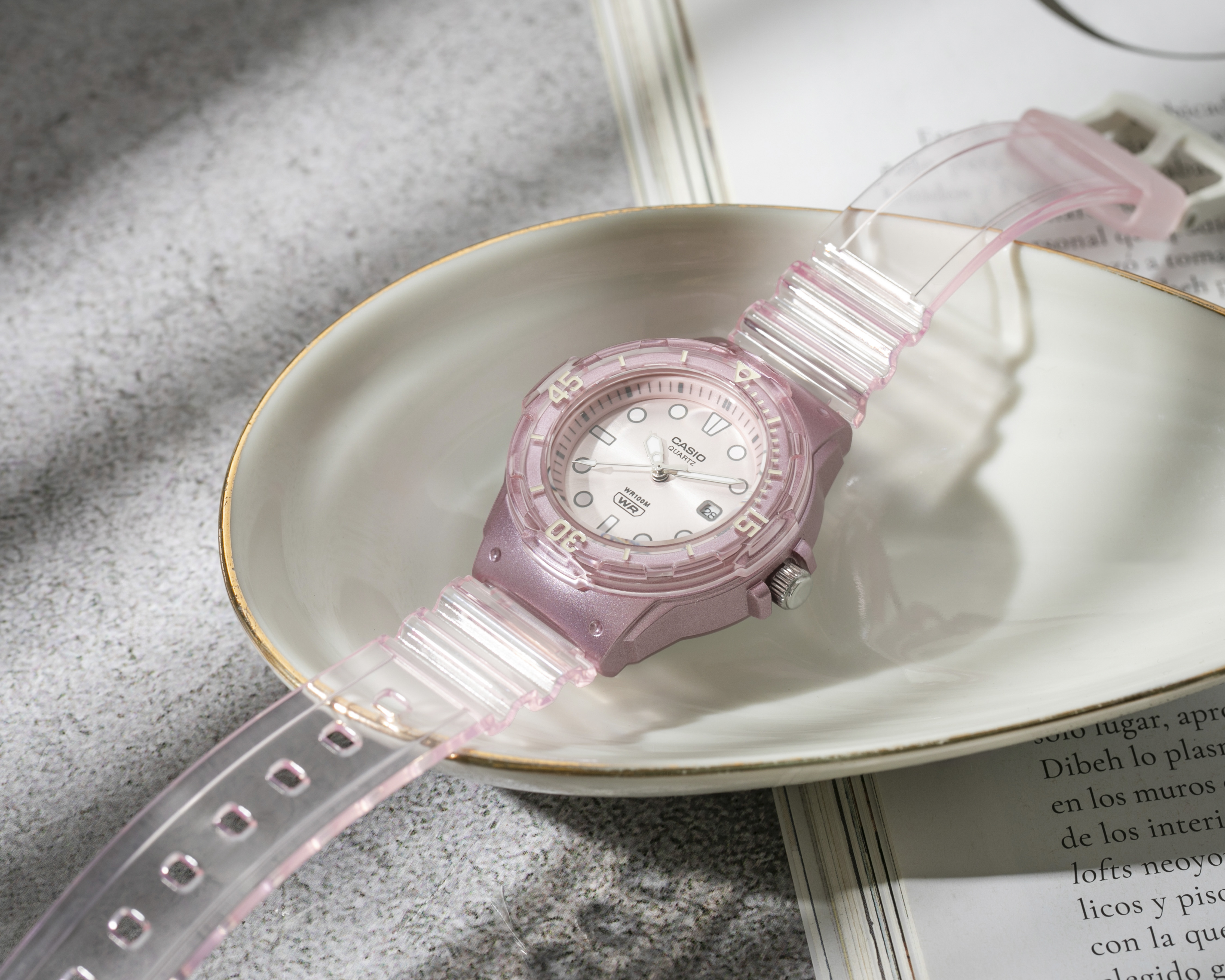 Foto 7 pulgar | Foto 6 | Reloj para Mujer Casio Rosa LRW-200HS-4EVCF
