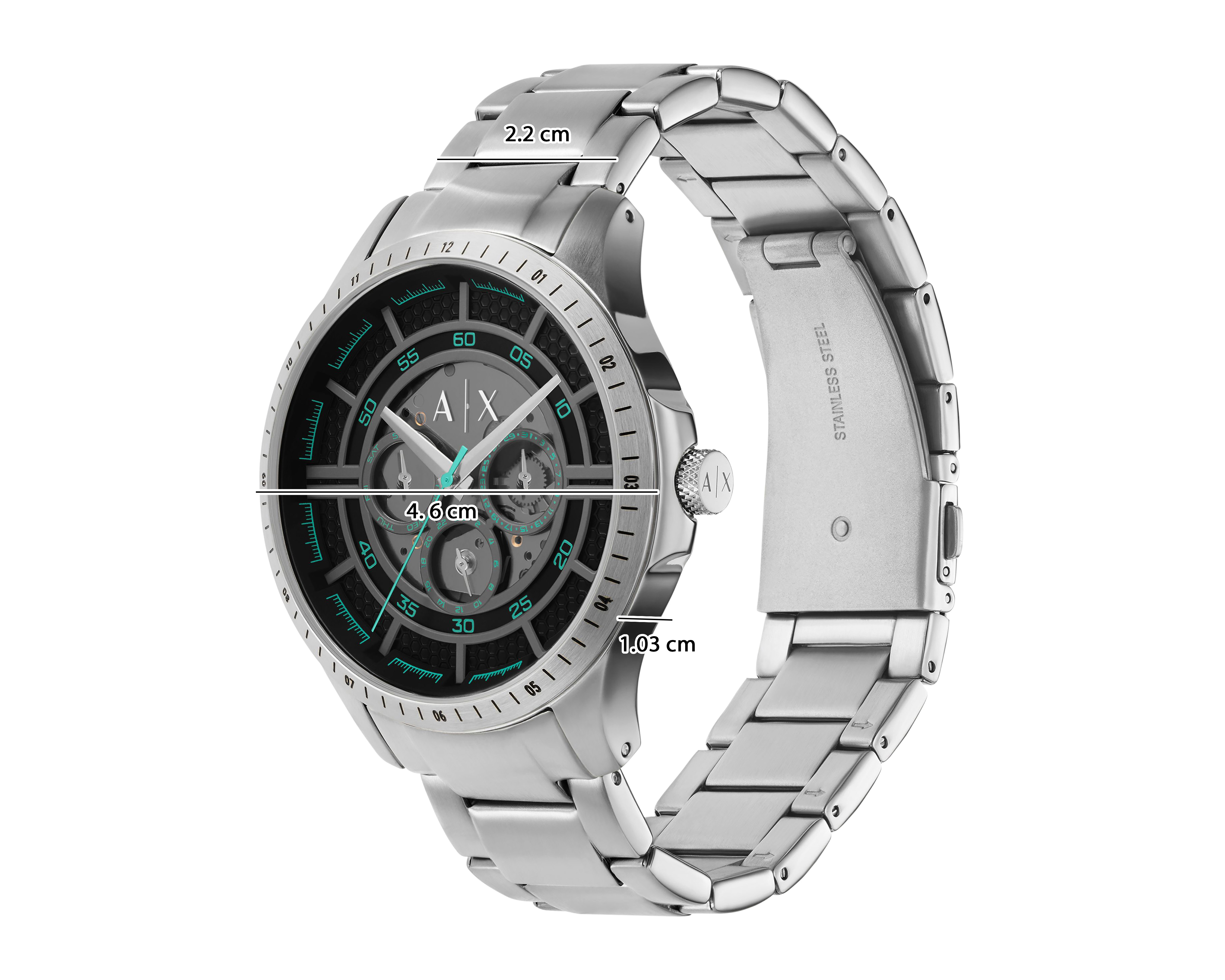 Foto 8 pulgar | Foto 7 | Reloj para Hombre Armani Exchange Plateado AX2459