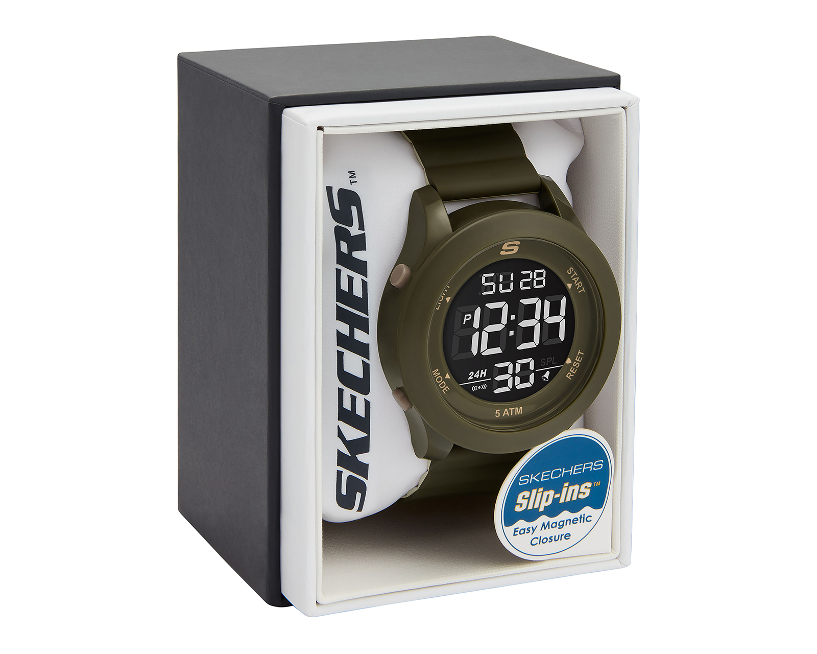 Foto 6 | Foto 7 | Reloj para Hombre Skechers Verde SR5223