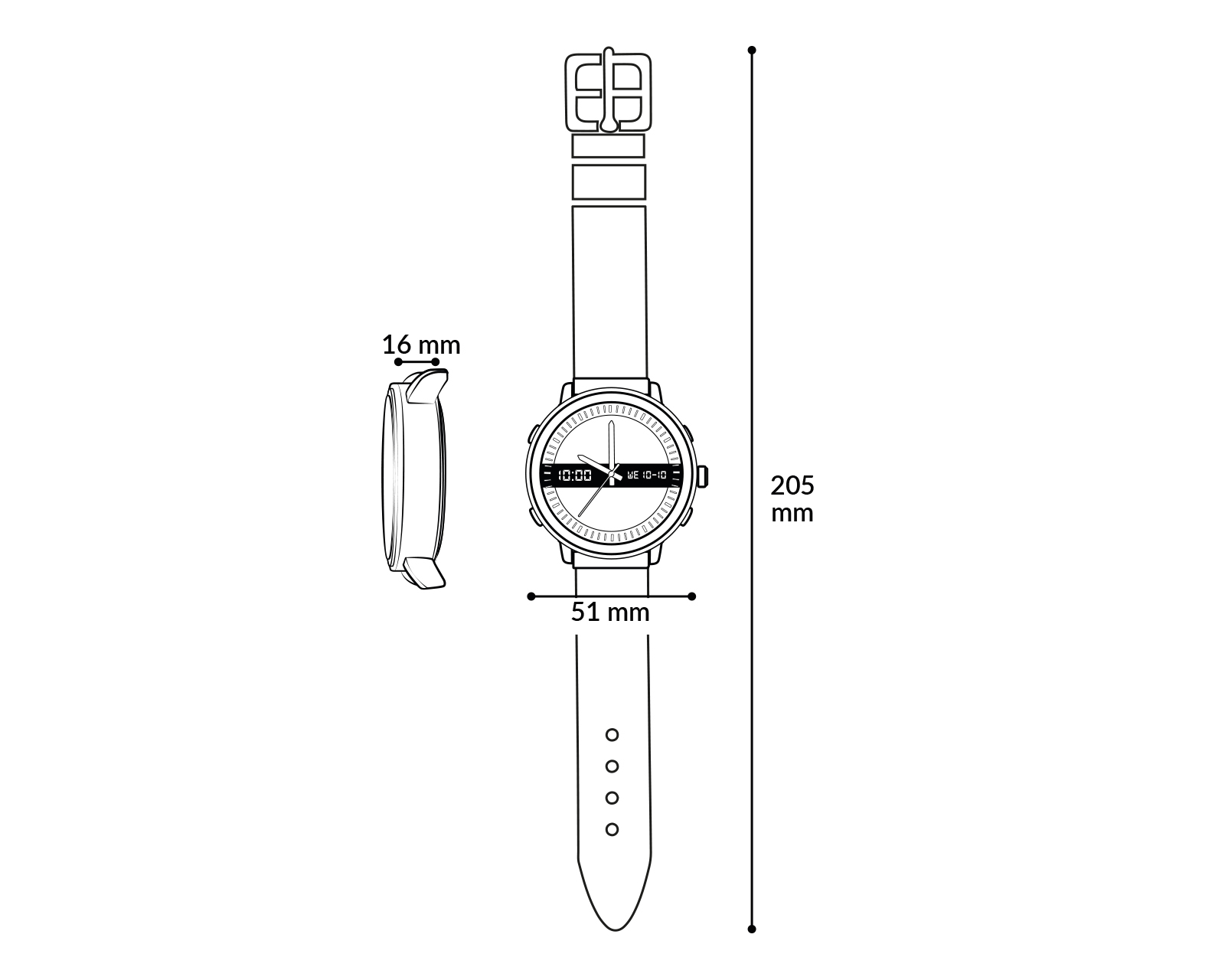 Foto 7 pulgar | Foto 6 | Reloj para Hombre Skechers Negro SR5213