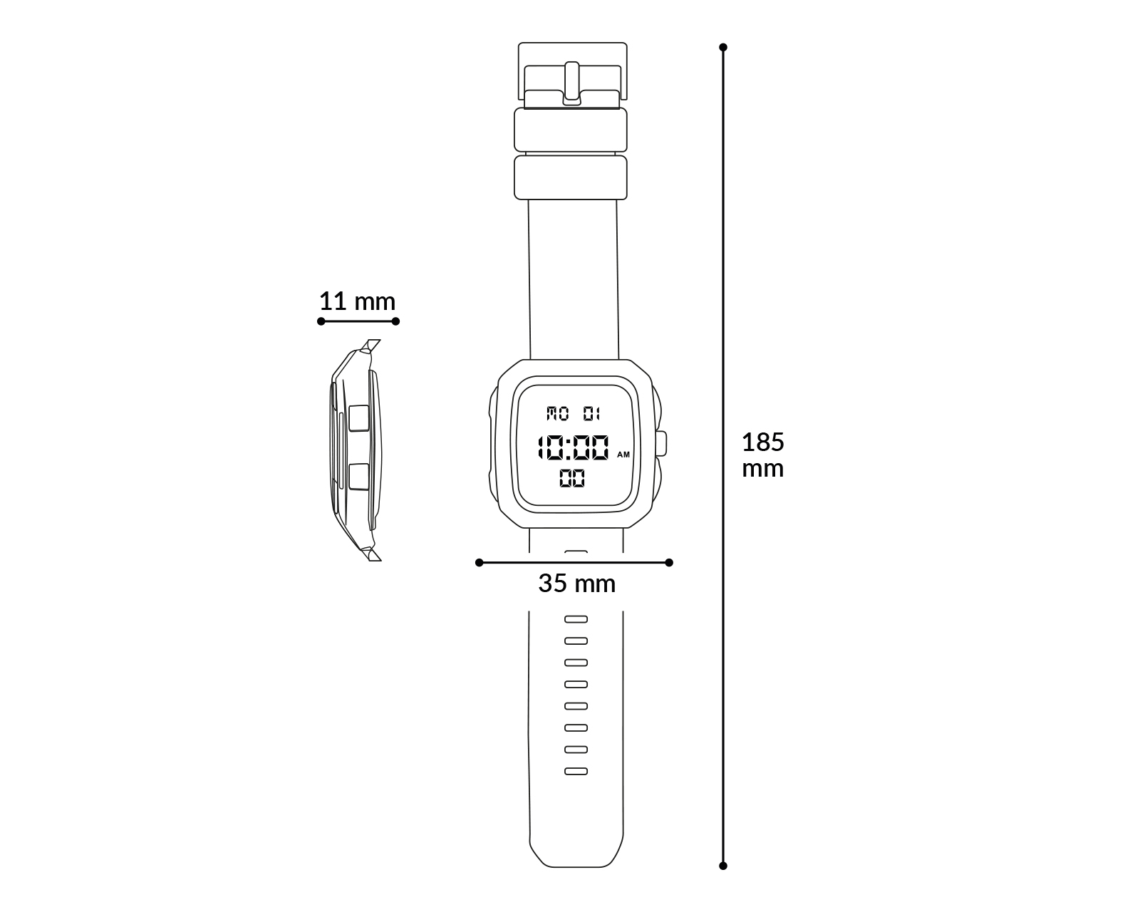 Foto 9 pulgar | Foto 8 | Reloj para Mujer Skechers SR6311 Negro