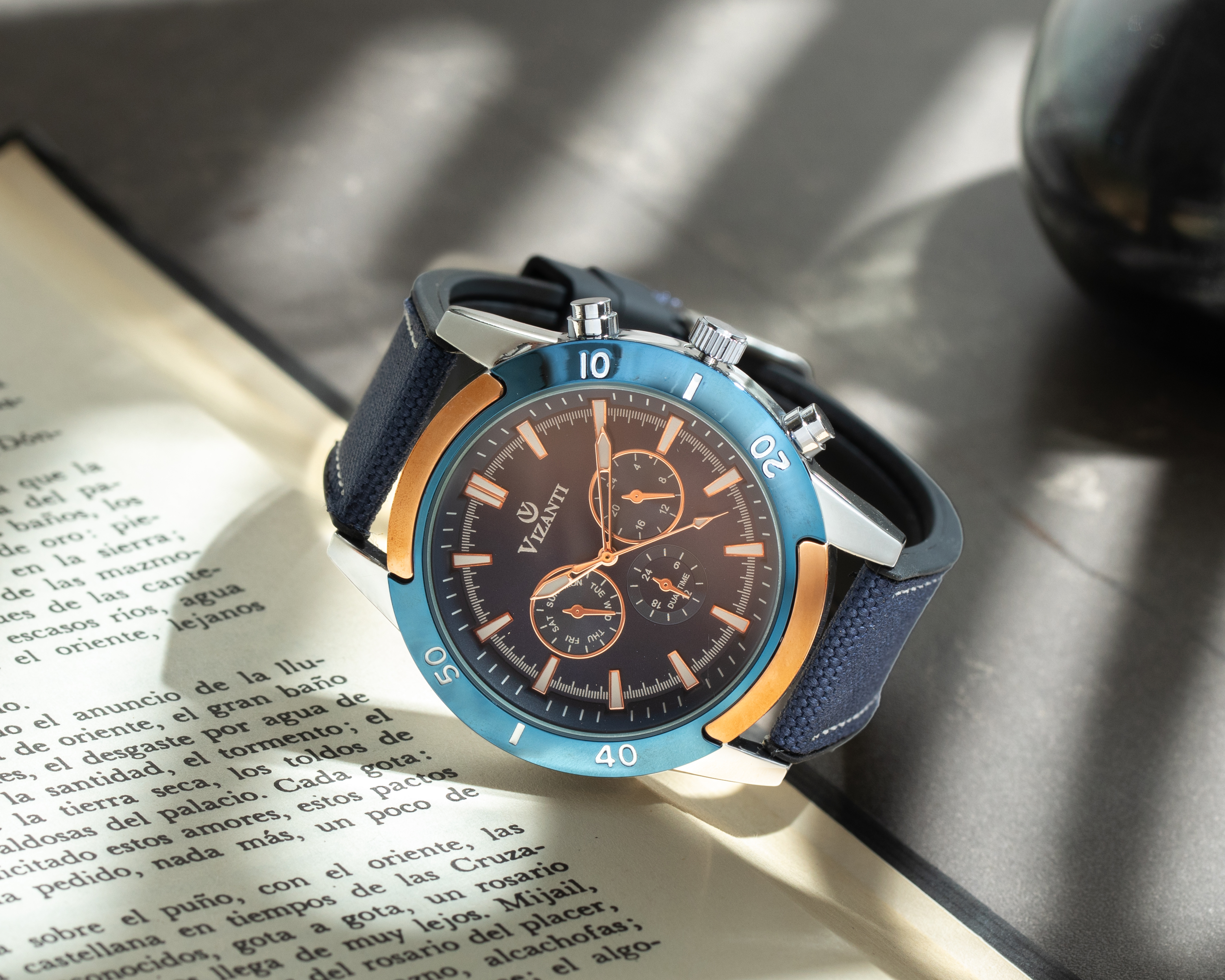 Foto 6 | Foto 6 | Reloj para Hombre Vizanti Azul VC4059AZ