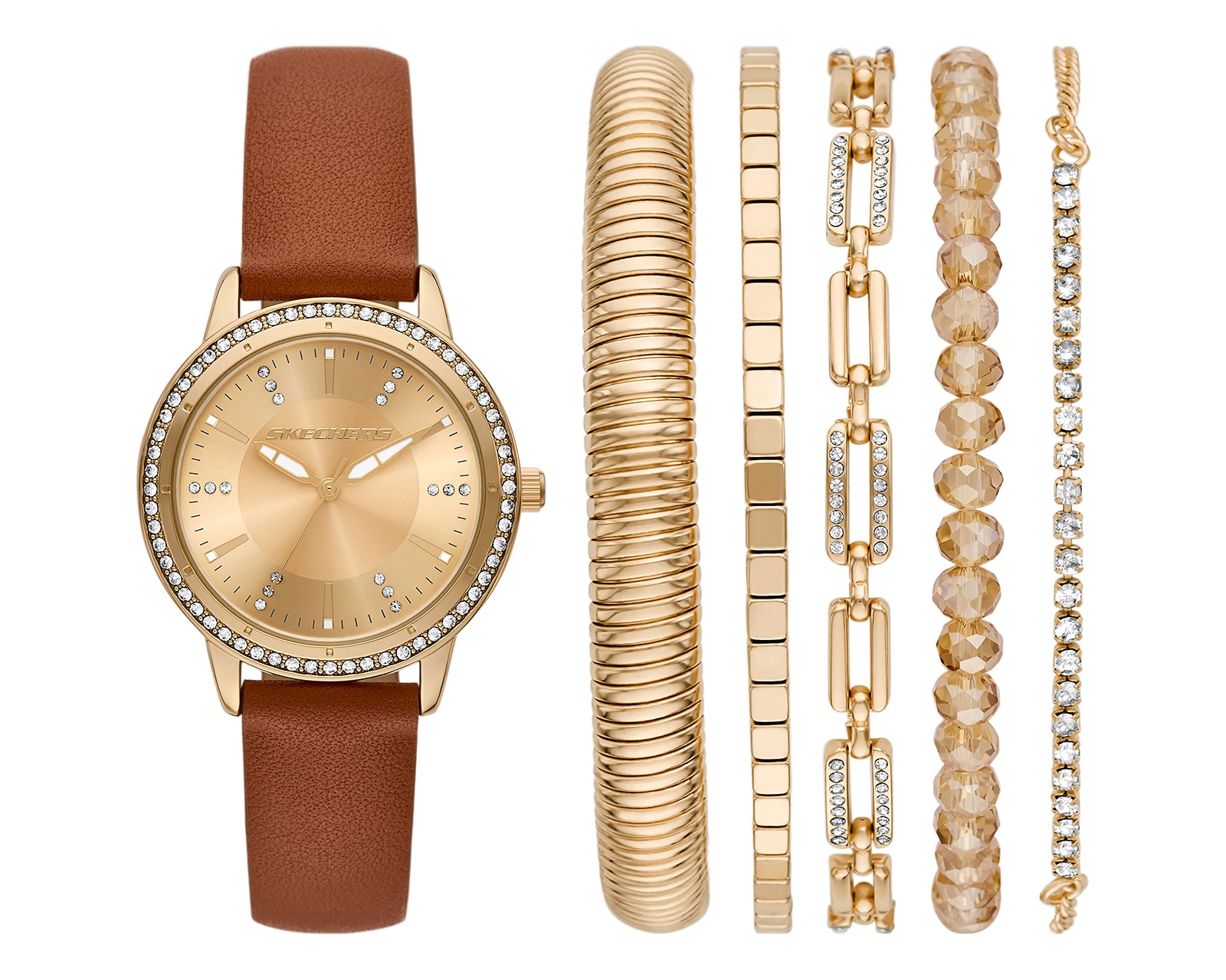 Reloj Skechers para Mujer SR9126 con 5 Accesorios